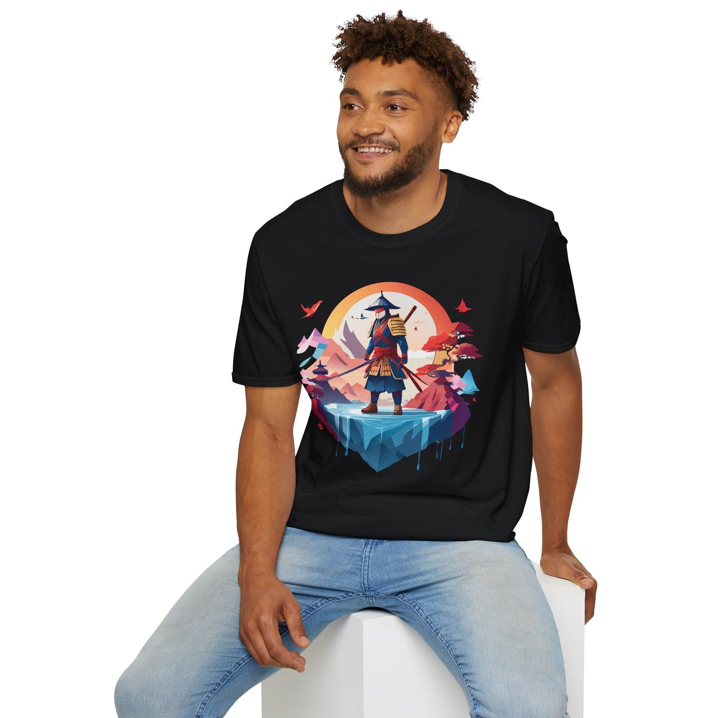 Samurai Shirt Unisex Softstyle Tee 100 Percent Ring Spun Cotton Short Sleeve T Shirt Comfort Fit