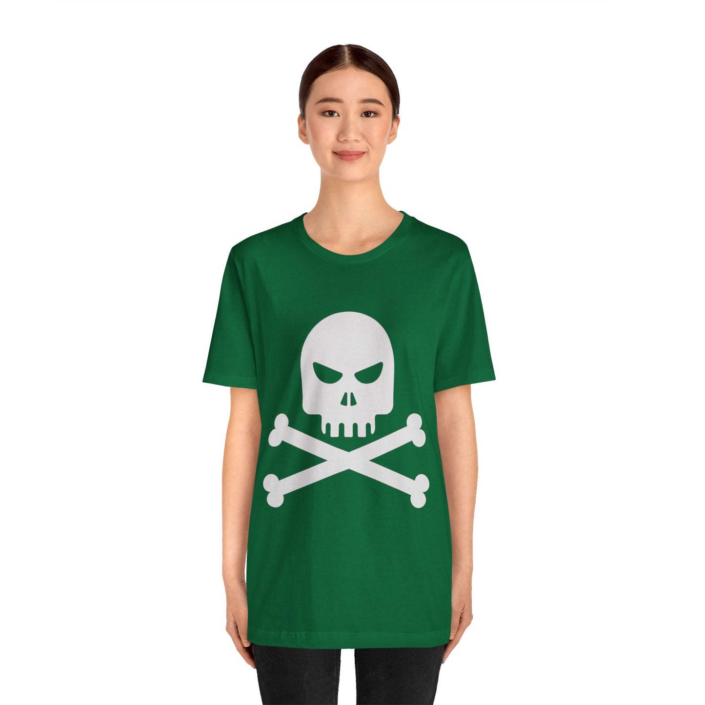 Unisex Cotton Tee Shirt with Skull