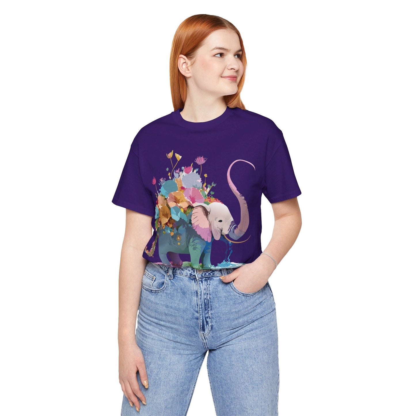 Elephant Graphic T Shirt Unisex Vintage Inspired Art Tee Adelpha Short Sleeve Artwork