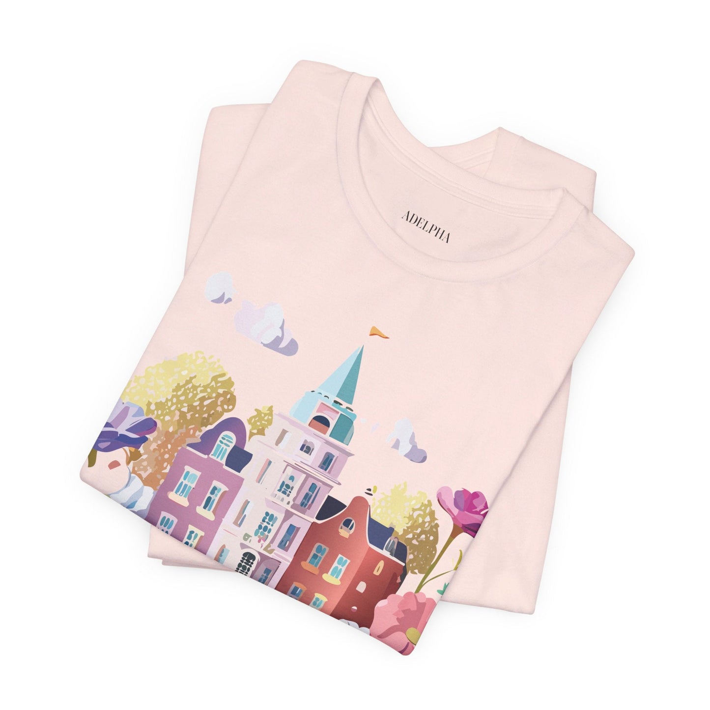 Amsterdam Tourist Shirt Graphic Tee Unisex Vintage Inspired Art Design by Adelpha Short Sleeve