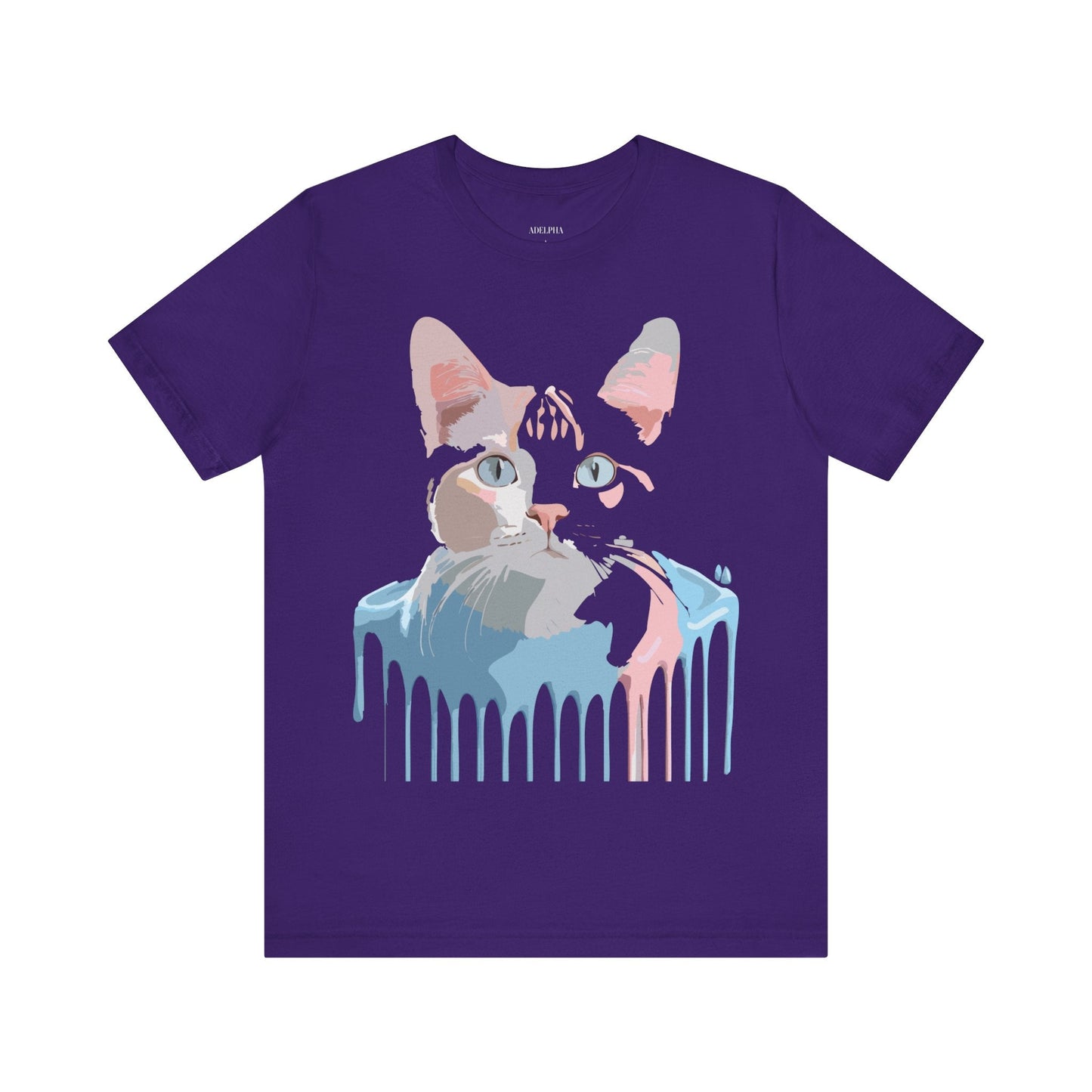 Cat Graphic T Shirt Unisex Short Sleeve Tee Vintage Inspired Artwork Adelpha