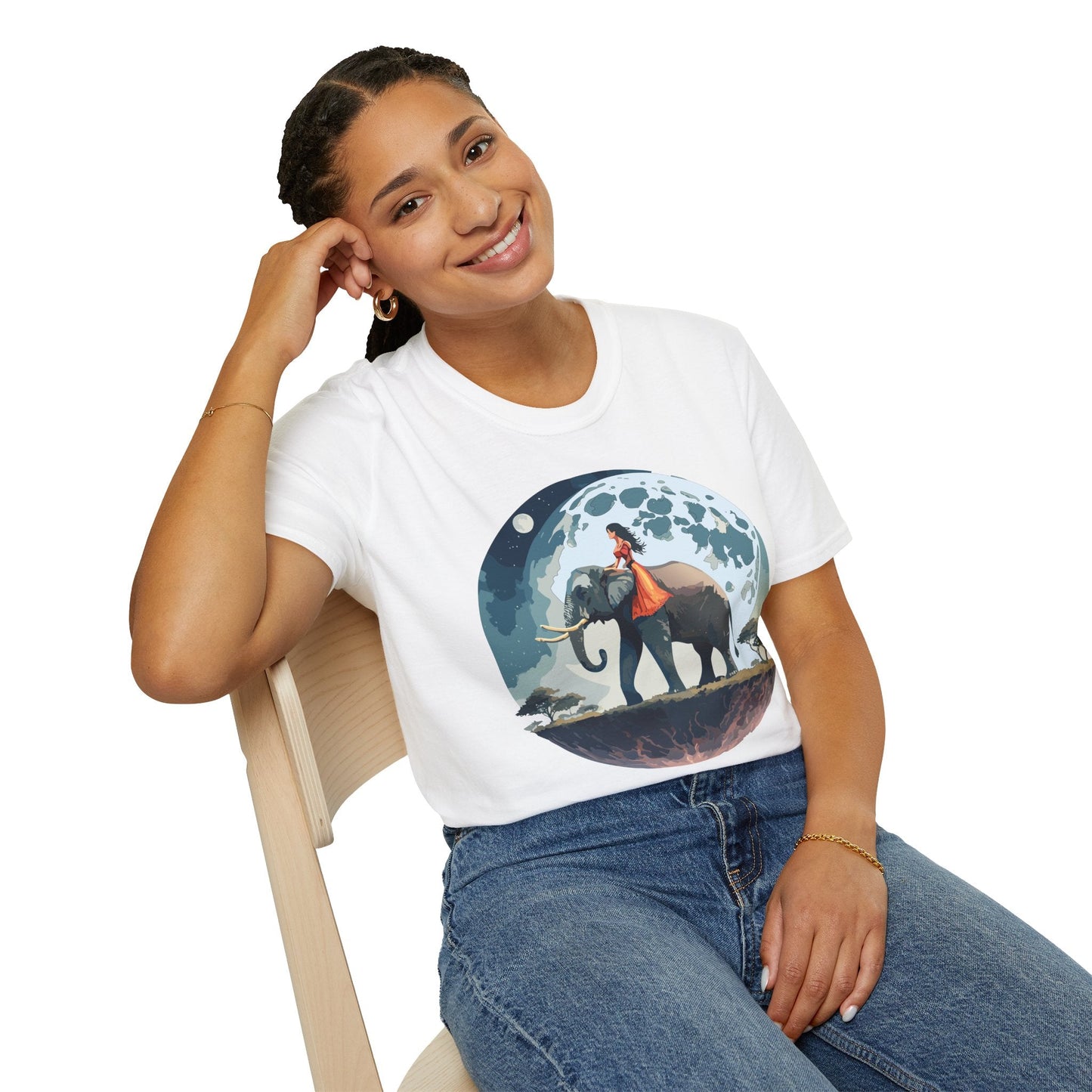 Womens Graphic T Shirt Art Design Tee SoftStyle Gildan 64000 100 Percent Ring Spun Cotton Comfort