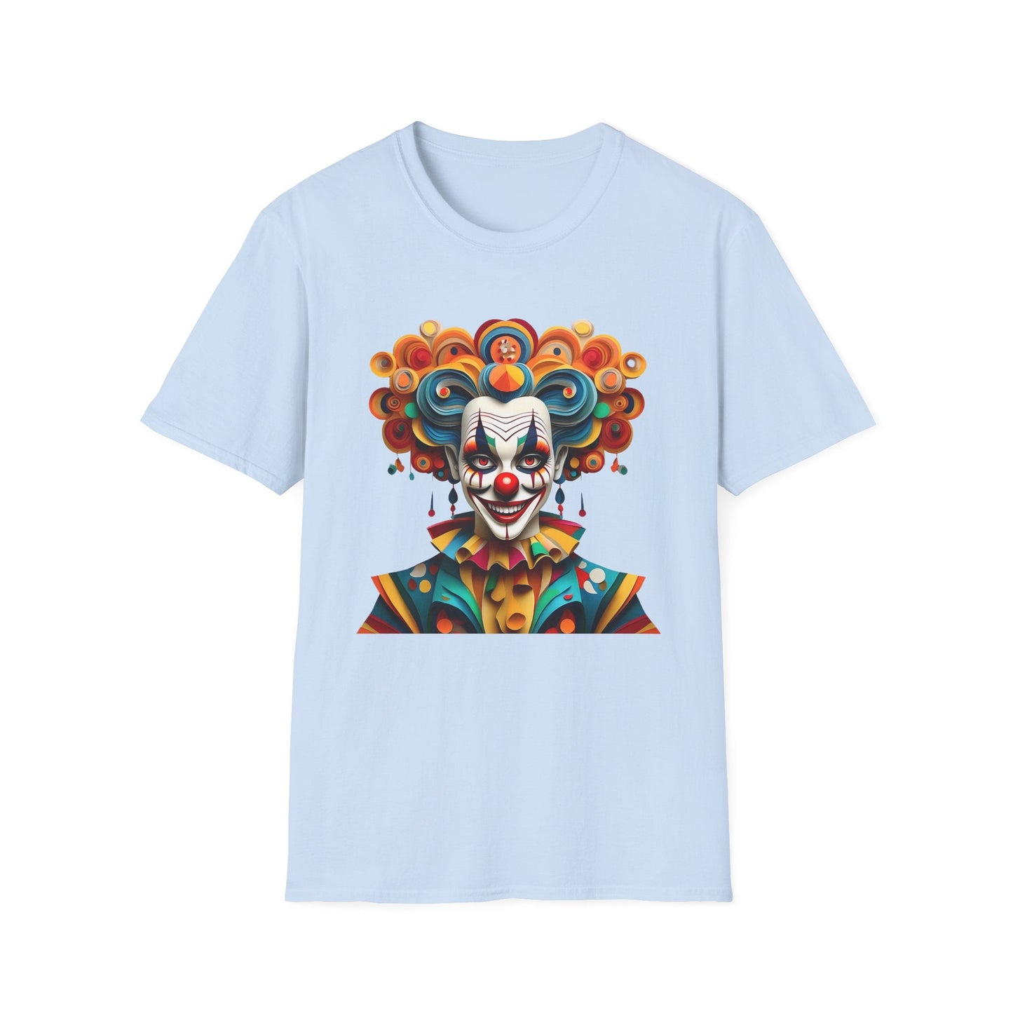 Unisex Clown T Shirt Funny Man Circus Shirt Softstyle Gildan 64000 Short Sleeve Tee