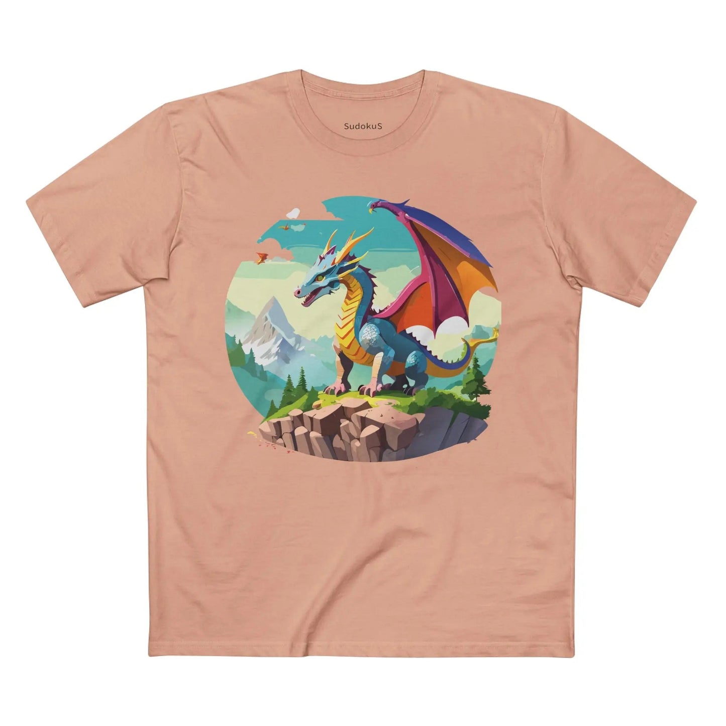 Dragon Graphic Unisex 100 Cotton Staple Tee 32