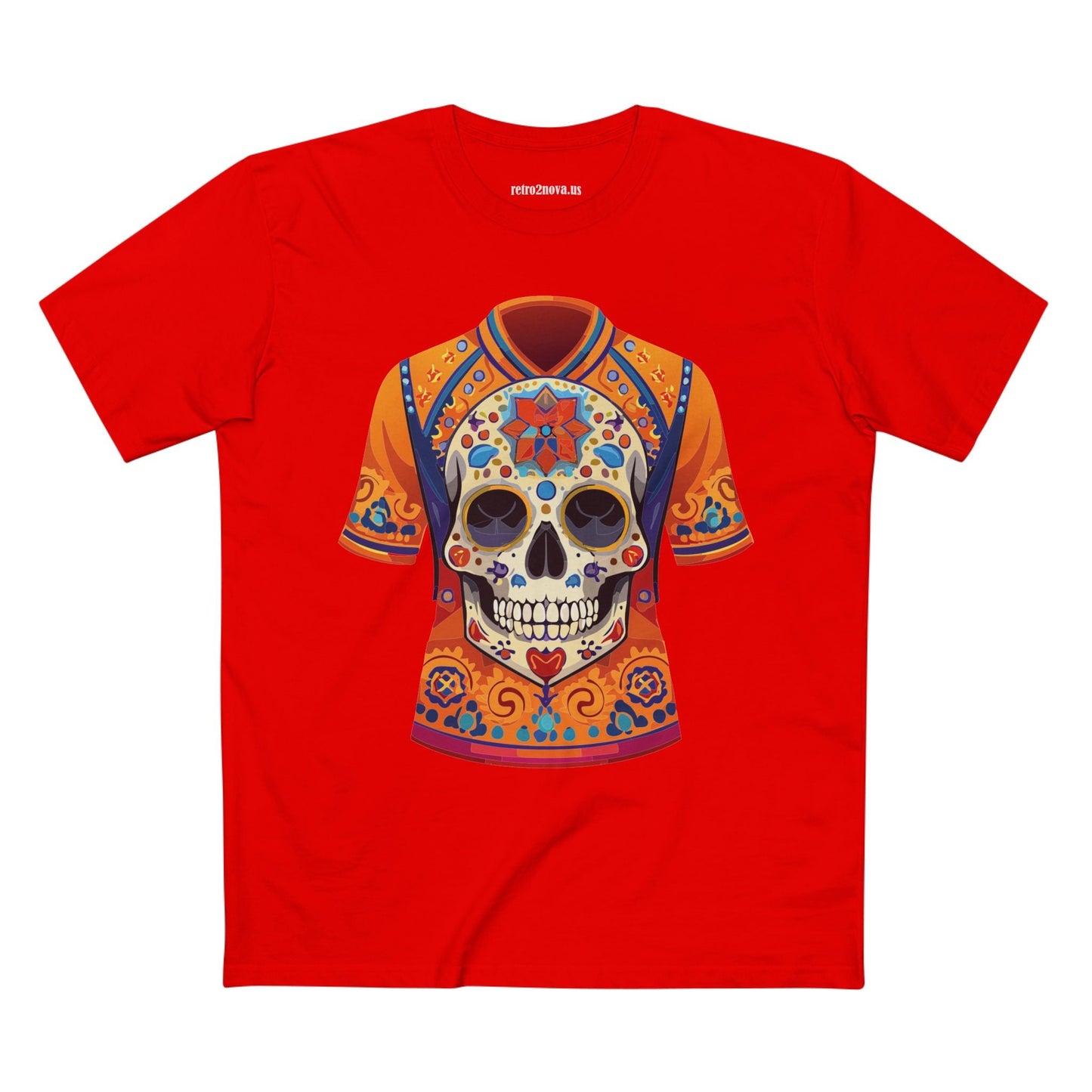 Skull Skeleton Shirt Unisex Premium Cotton Tee Art Collection Original Design Retro2Nova SS30