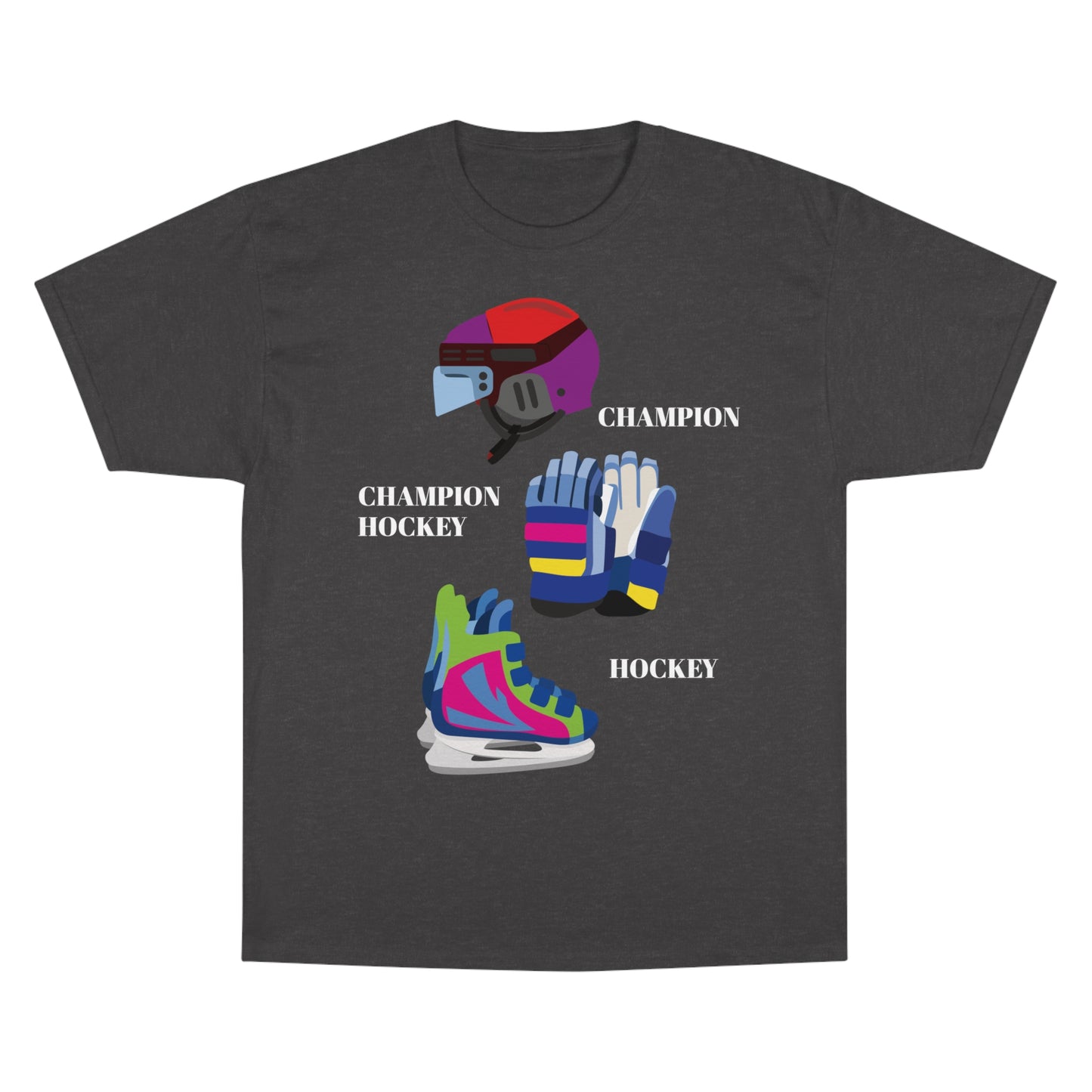 Champion Men T-Shirt with Hockey design