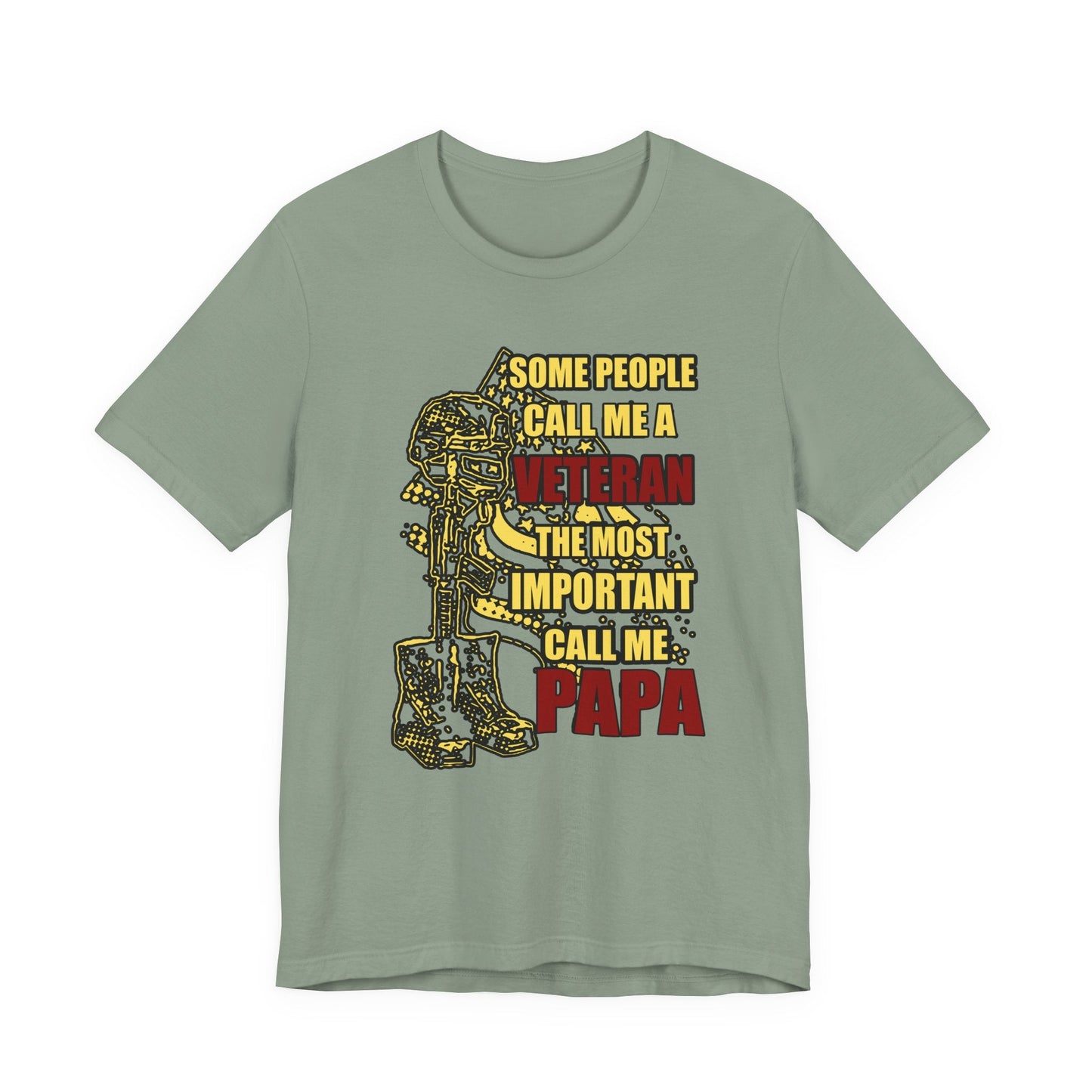 Army Veteran Patriotic Graphic Design Unisex Cotton T-Shirt v58