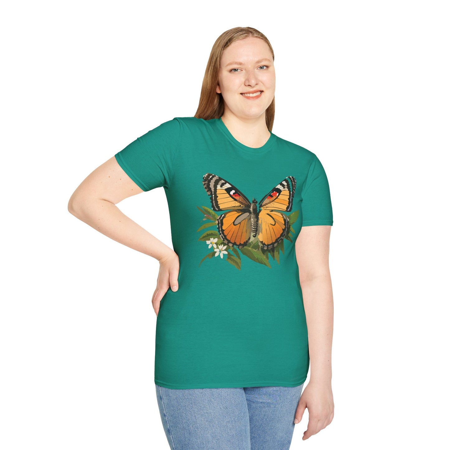 Monarch Butterfly Shirt Unisex Softstyle Tee 100 Percent Ring Spun Cotton Gildan 64000