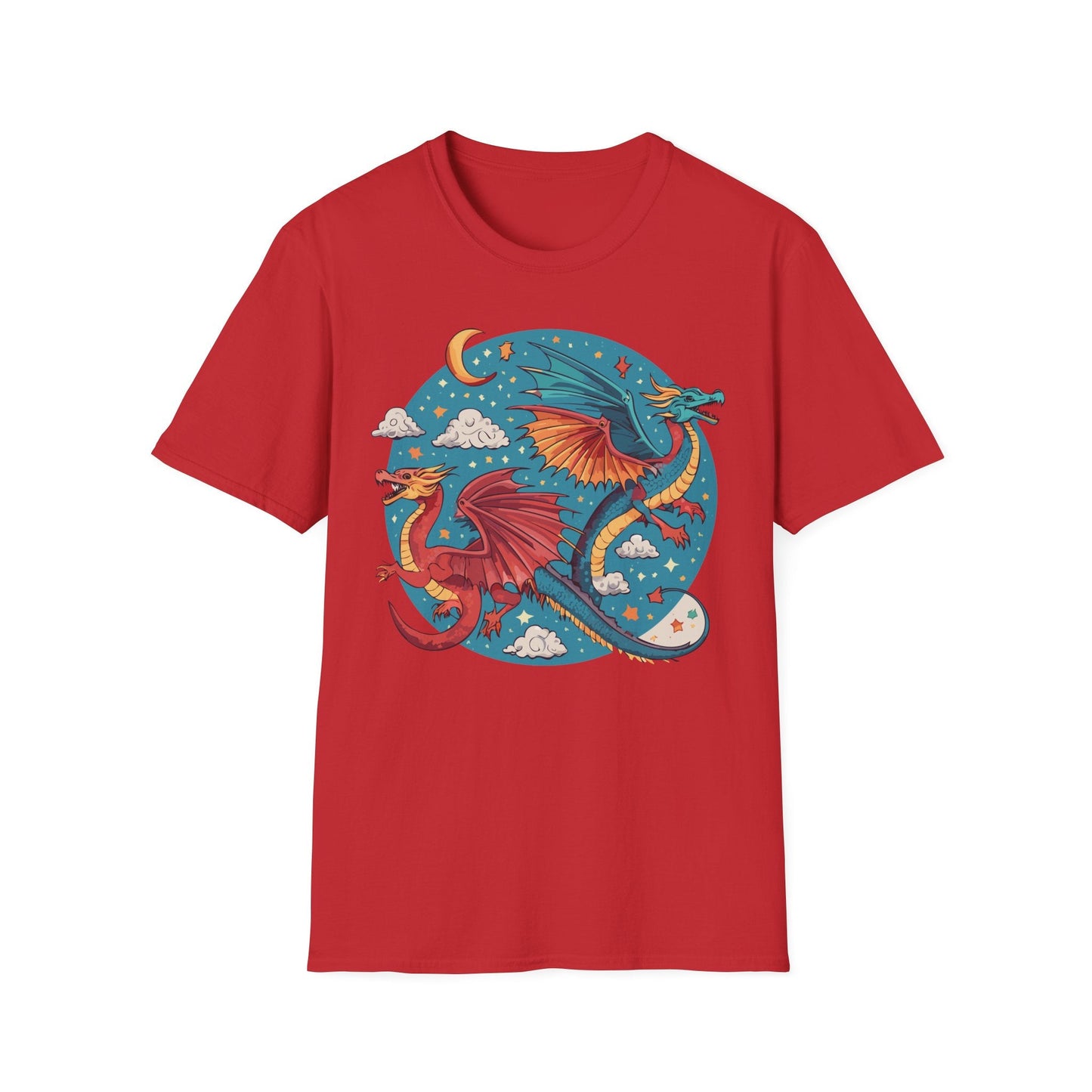 Dragon Graphic Unisex 100 Cotton Tee with Animal Artwork Design 16