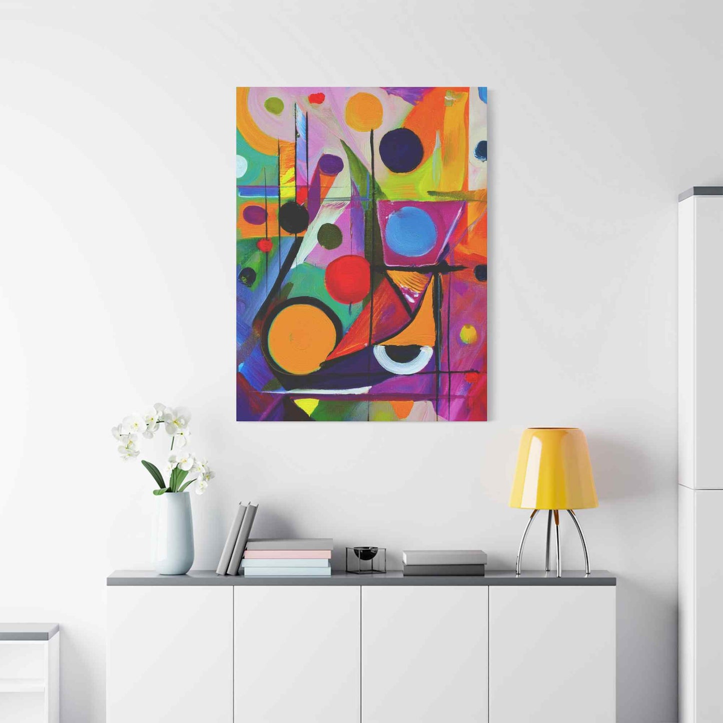 Abstract Painting Print Canvas 20x24,20x30,24x30, 24x32,24x36,30x40, 32x48,36x48,40x60 Pine-Wood Inner Frame ABS-15