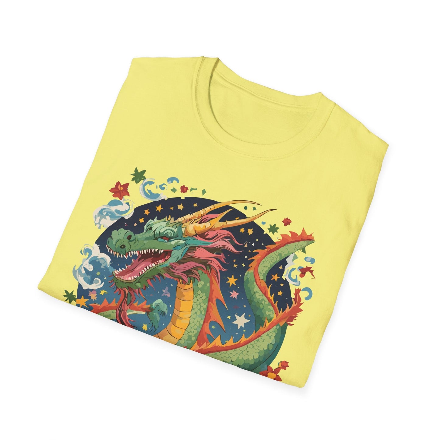 Dragon Graphic Unisex 100 Cotton Tee with Animal Artwork Design 9