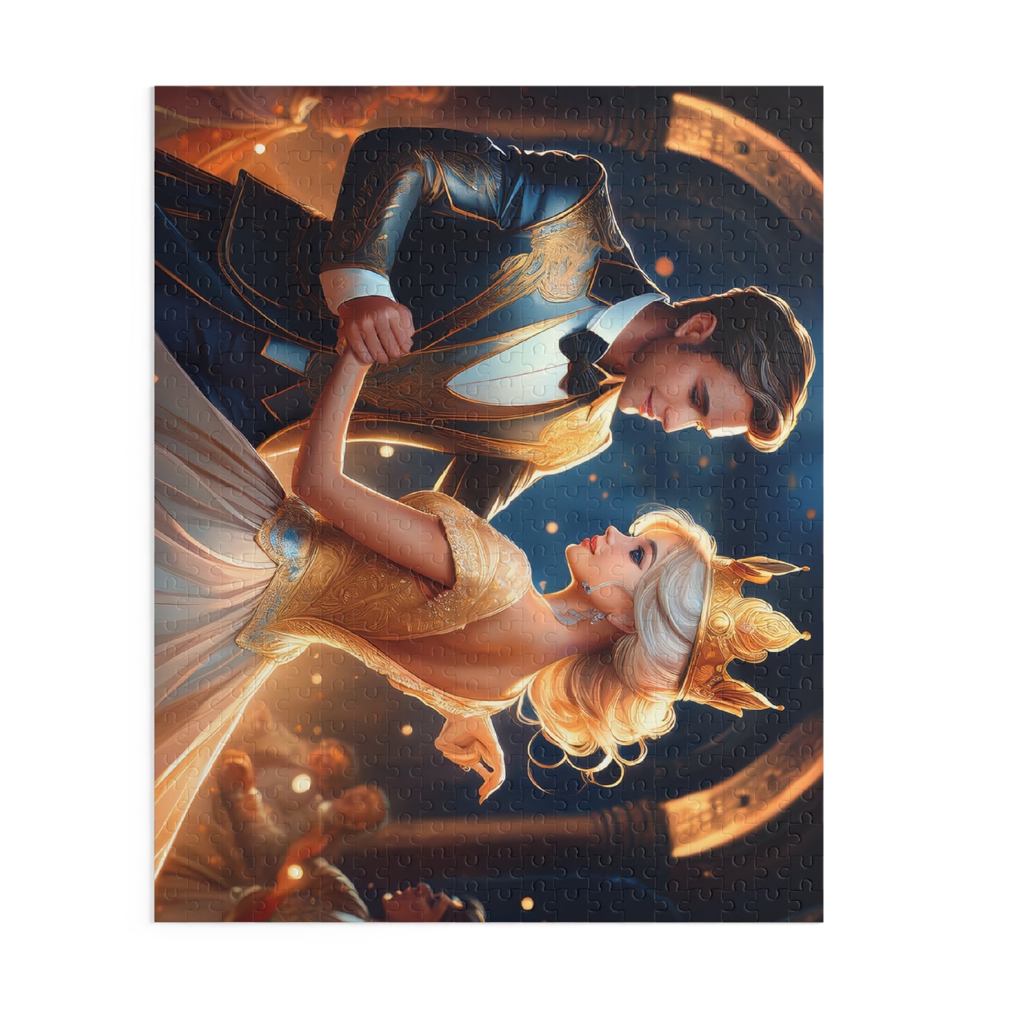 Prince and Princess Puzzle 500-Chipboard Pieces in Box | Kids Puzzles Size: 16" x 20",  Ages 9+ and Family pn37