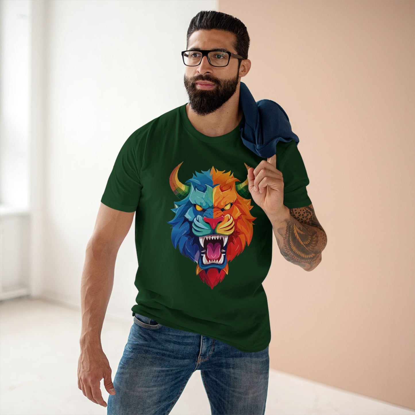 Cartoon Monsters Graphic Unisex 100 Cotton Staple Tee 17