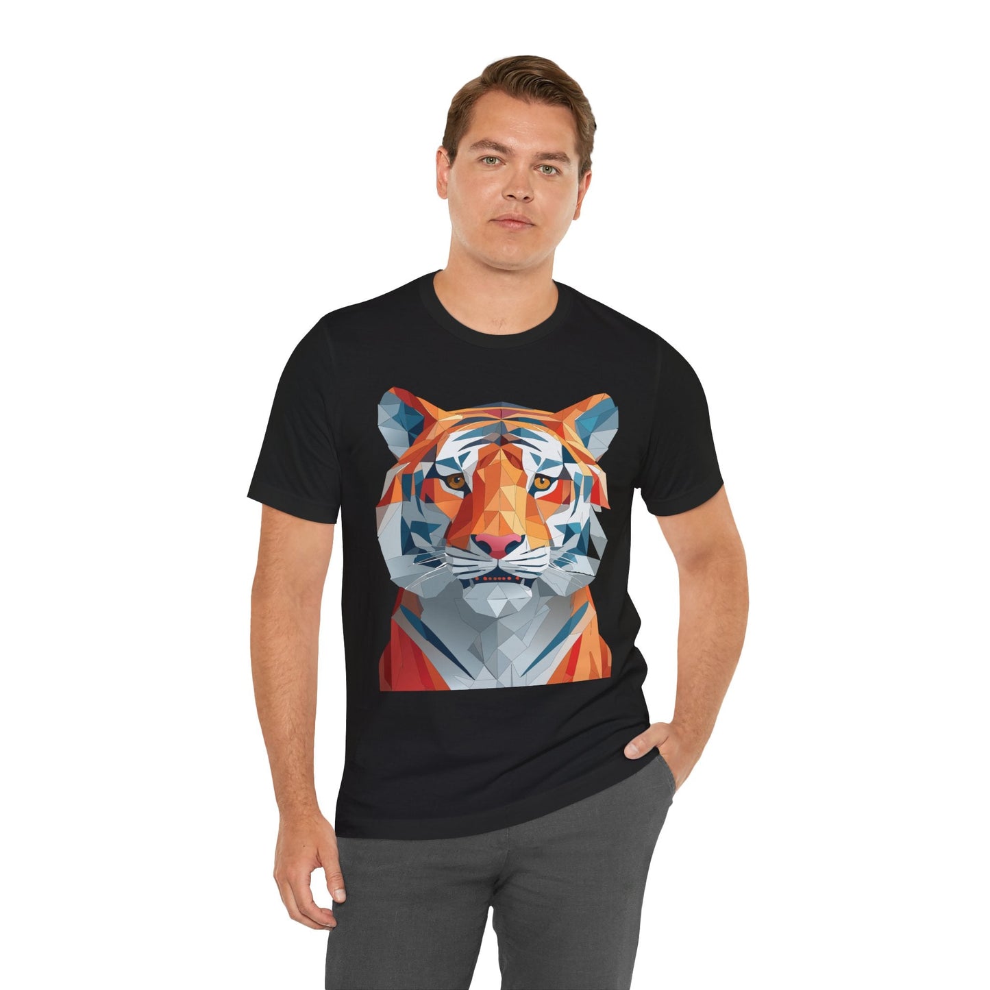 Unisex Animal Shirt With Art Design And Wildlife Theme Short Sleeve Tee For Everyday Wear