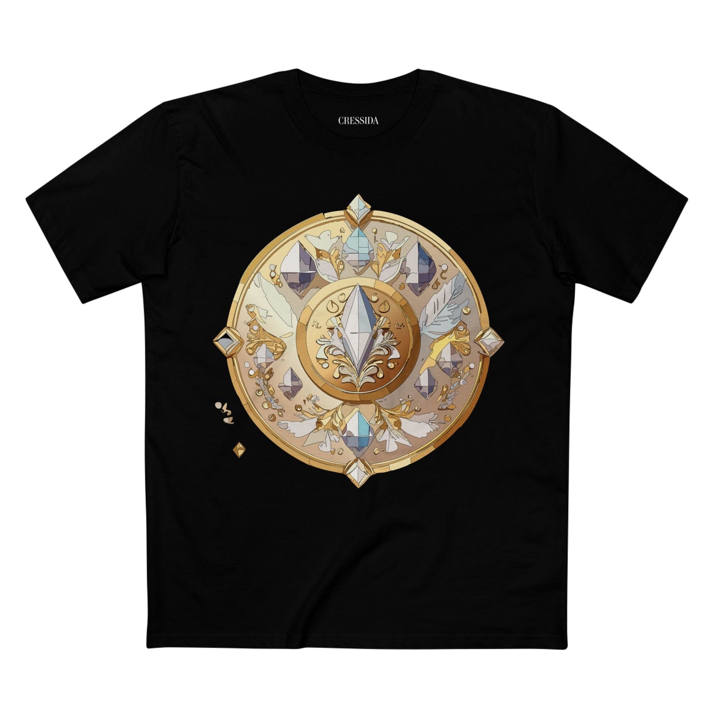 Medallion Graphic T-Shirt Unisex 100 Cotton With Gold Art Design Medal Tee 24