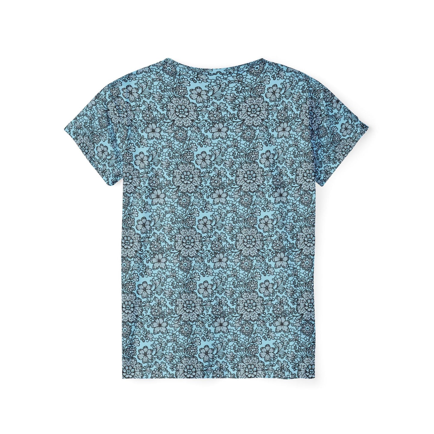 Women Poly T-Shirt with Lace Print 29