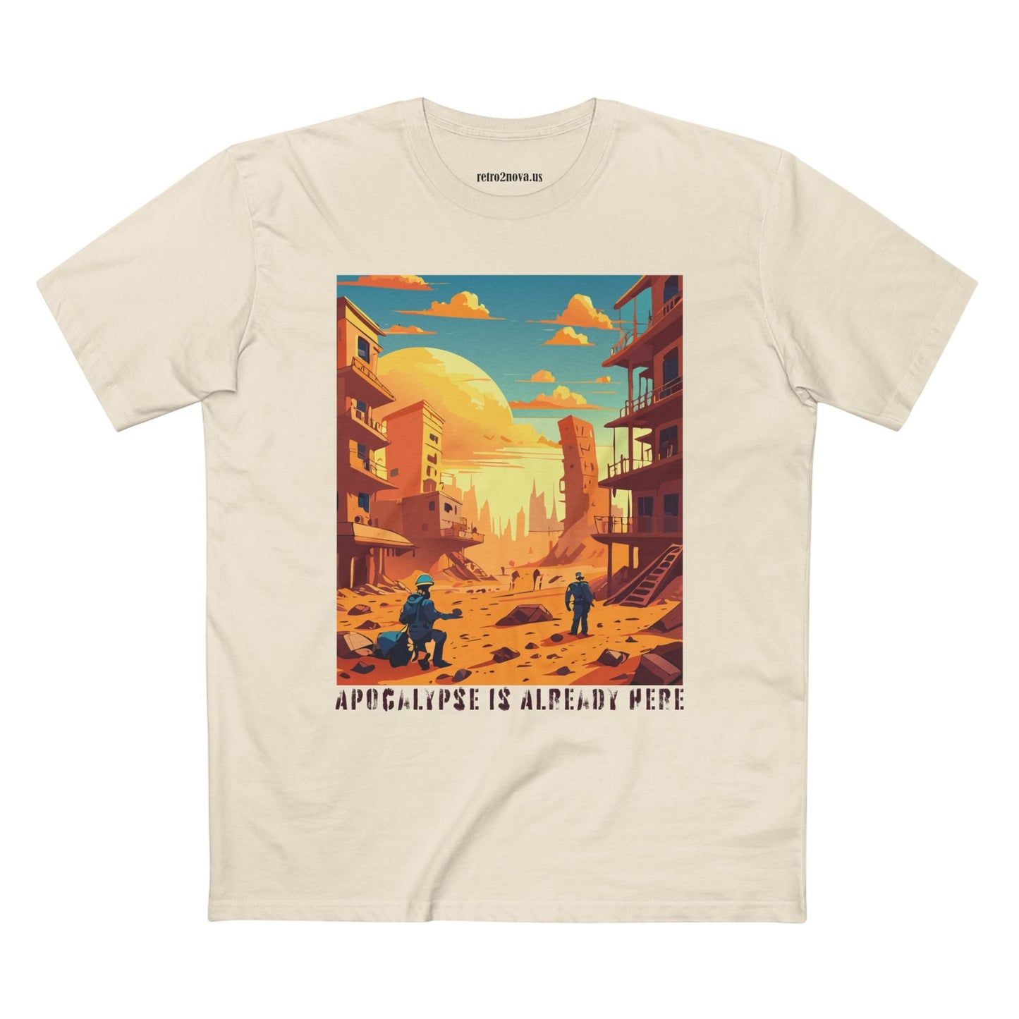 Cataclysm Doomsday Shirt Unisex Premium Cotton Tee With Original Art From Retro2Nova Art Collection