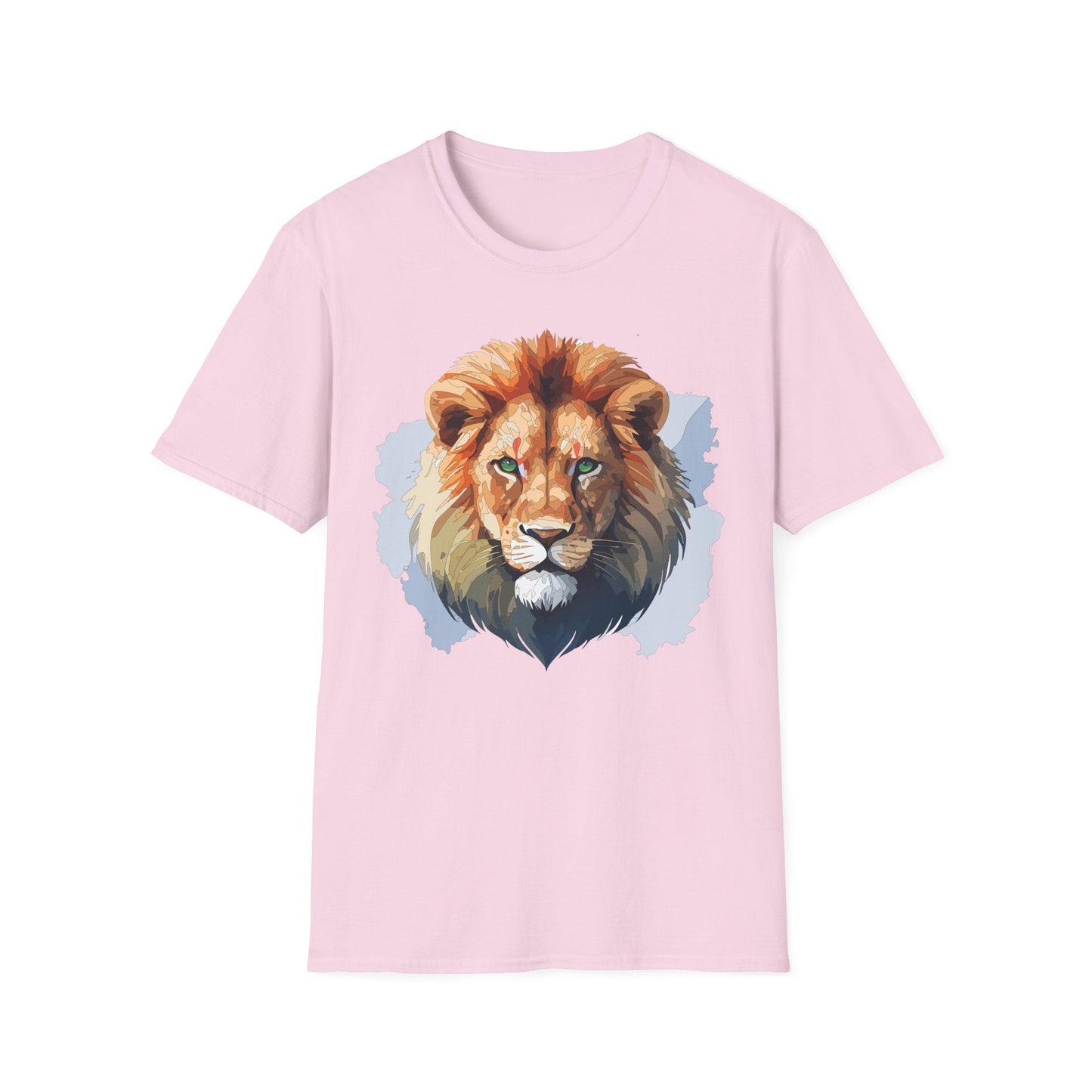 Lion Shirt Unisex Animal Tee Softstyle Gildan 64000 100 Percent Ring Spun Cotton