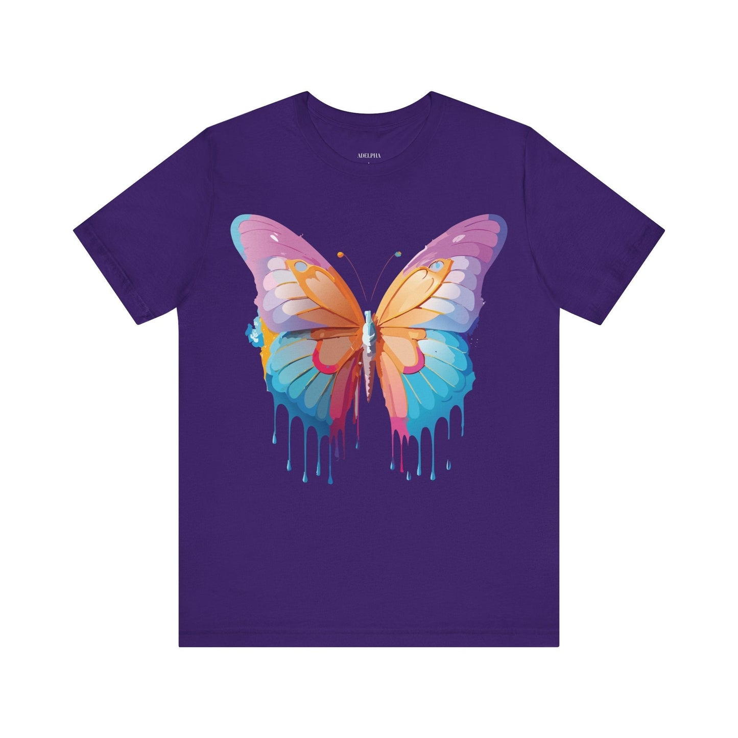 Butterfly Graphic Unisex 100 Cotton Lightweight Vintage Design Jersey Tee 90