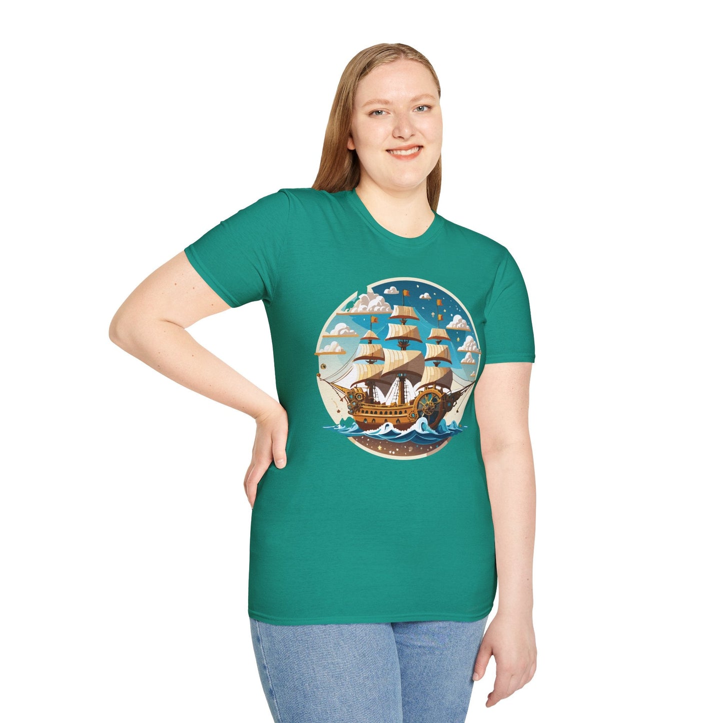 Ship T Shirts Frigate T Shirts Vessel Tee Shirt Unisex Gildan Softstyle 64000 Premium