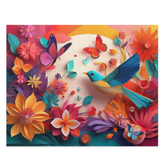 Bird Puzzle 500-Chipboard Pieces in Box | Kids Puzzles Size: 16" x 20",  Ages 9+ and Family pn68