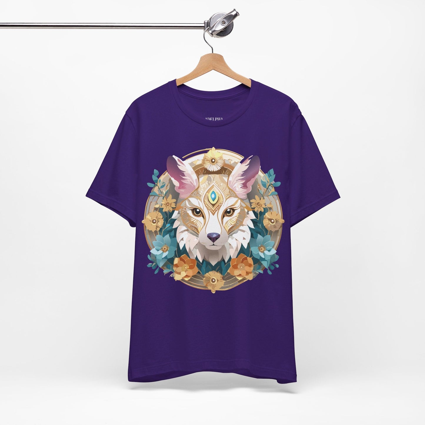 Medallion Graphic Unisex 100 Cotton Vintage Animal Medal Artwork Tee 83