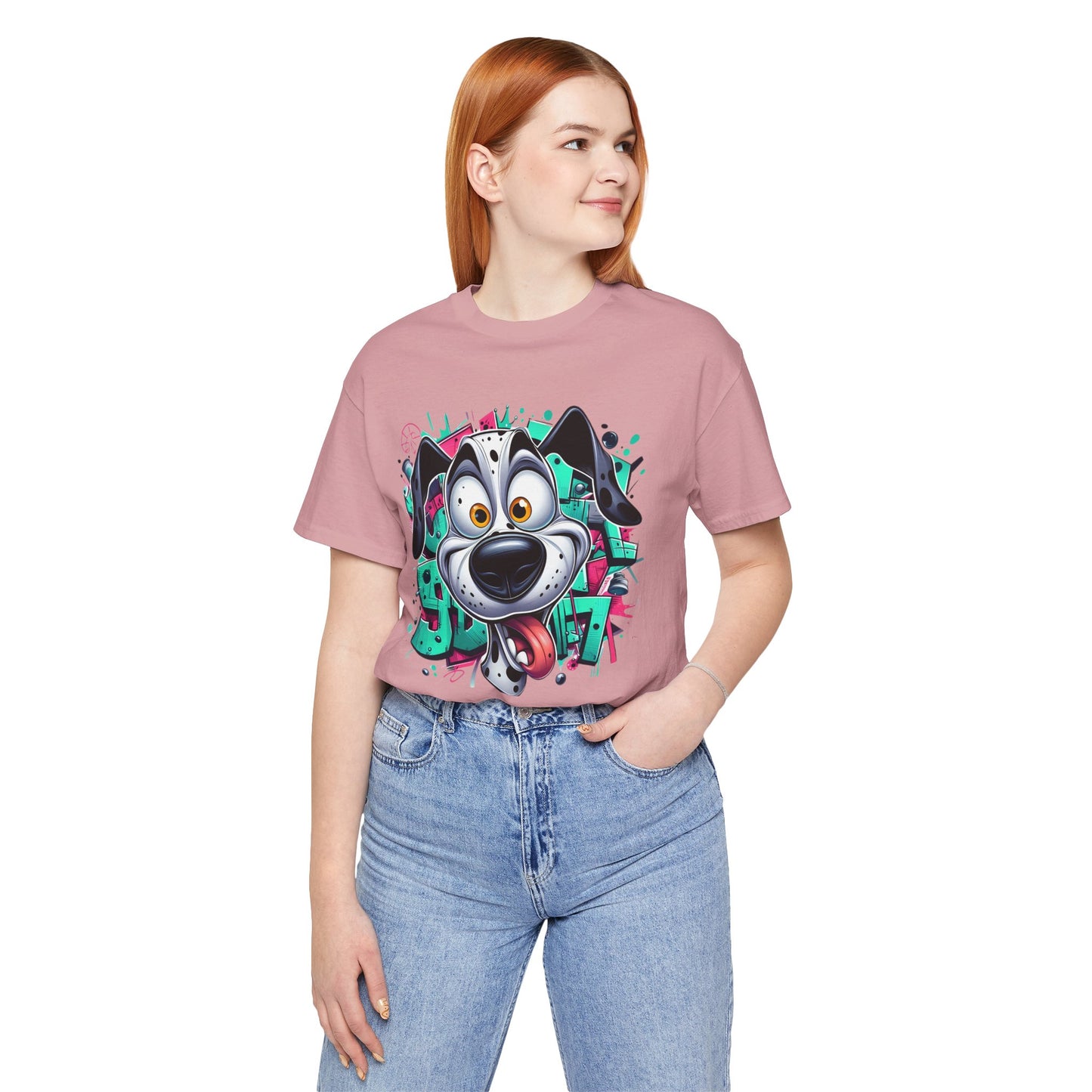 Viki Animal Tees, Dog Tee Shirt, Funny Dog T-Shirt, Art Design Top, Funny Animal T-Shirt, Graphic Tee