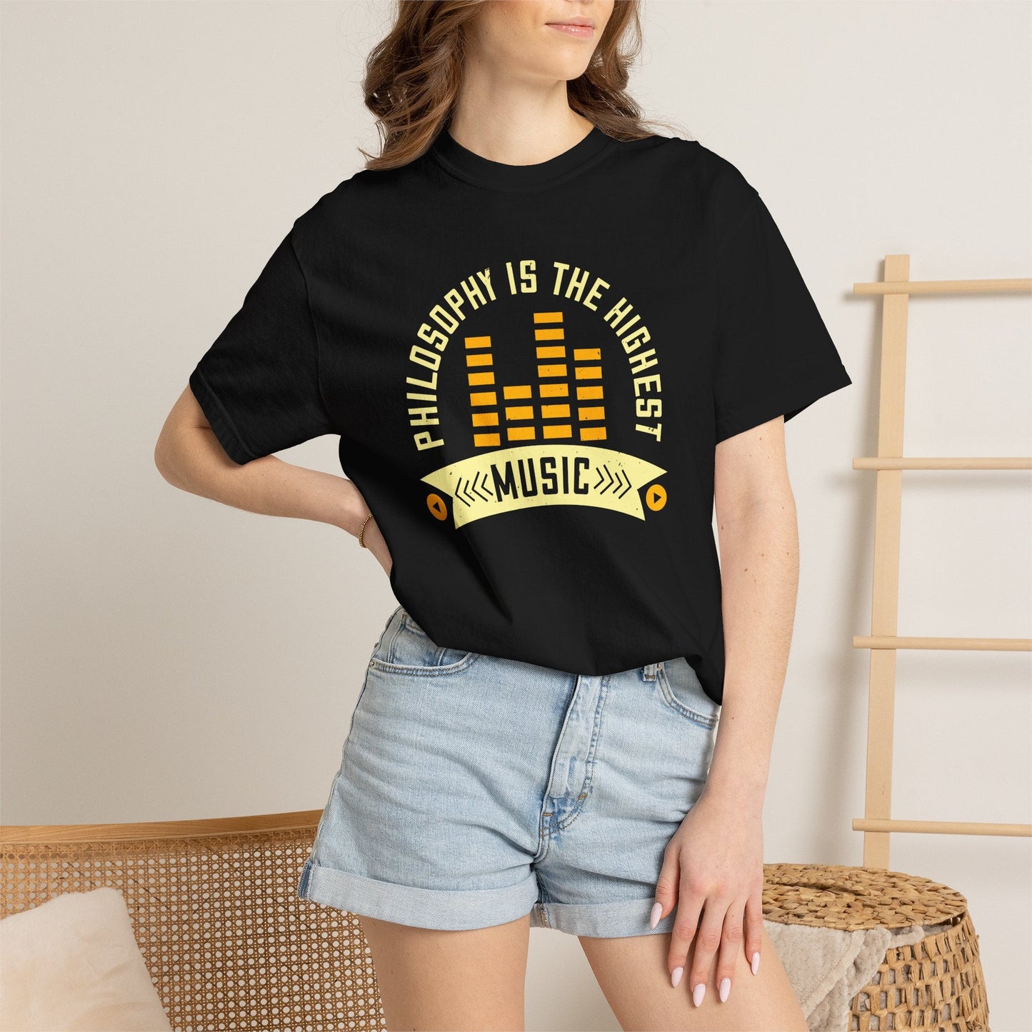 Music Graphic Design Unisex Cotton T-shirt  m42