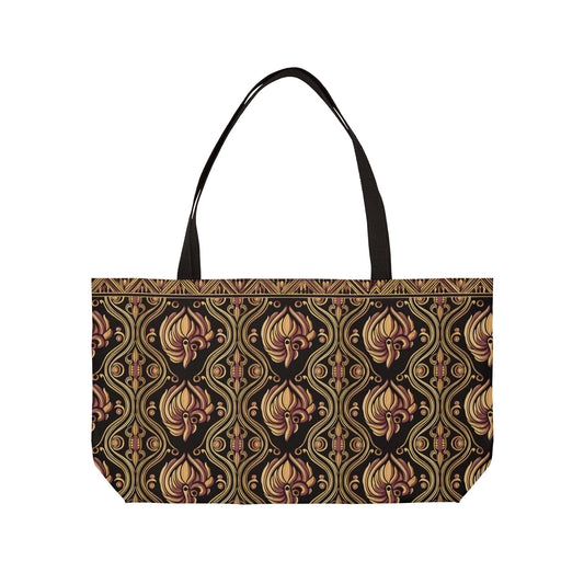 Ornament Print Big Bag Unisex Spun Poly 24x13 Canvas Art Bag OR-12