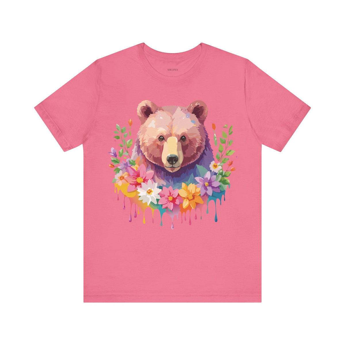 Bear Graphic Design Tee Bella+Canvas Unisex 100 Cotton Tee Shirt a121