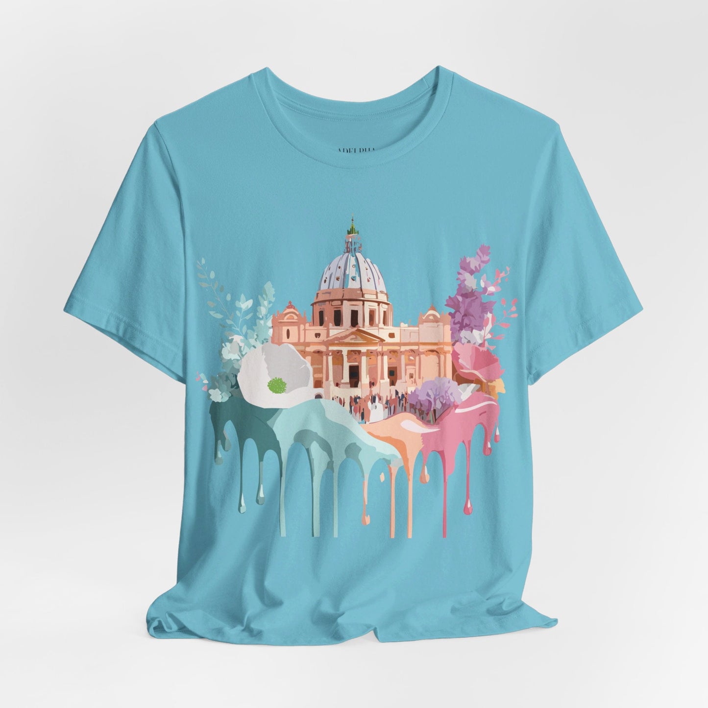 Adelpha Vintage Rome Tourist Shirt Graphic Tee Unisex Short Sleeve Art Design Artwork