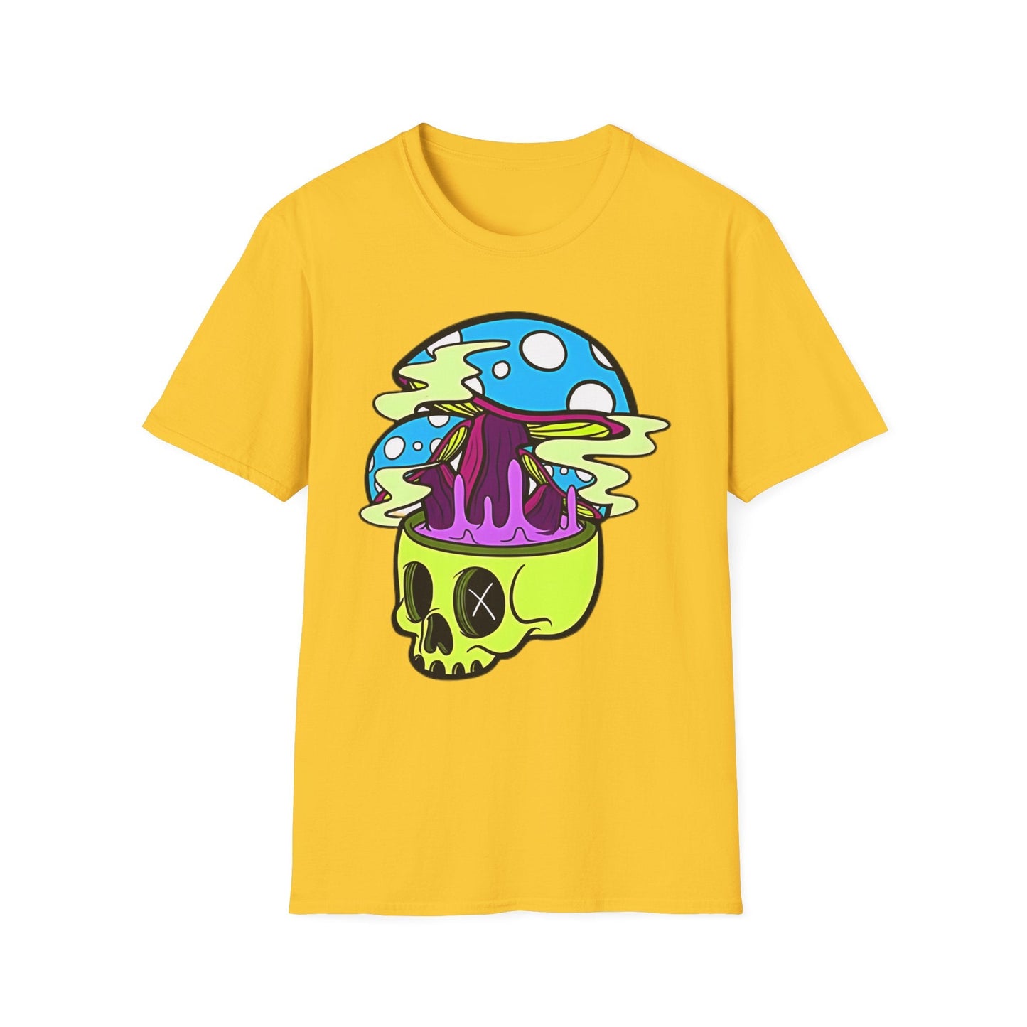 Skull Graphic Unisex Cotton T-shirt with Skeleton Artwork Design 11