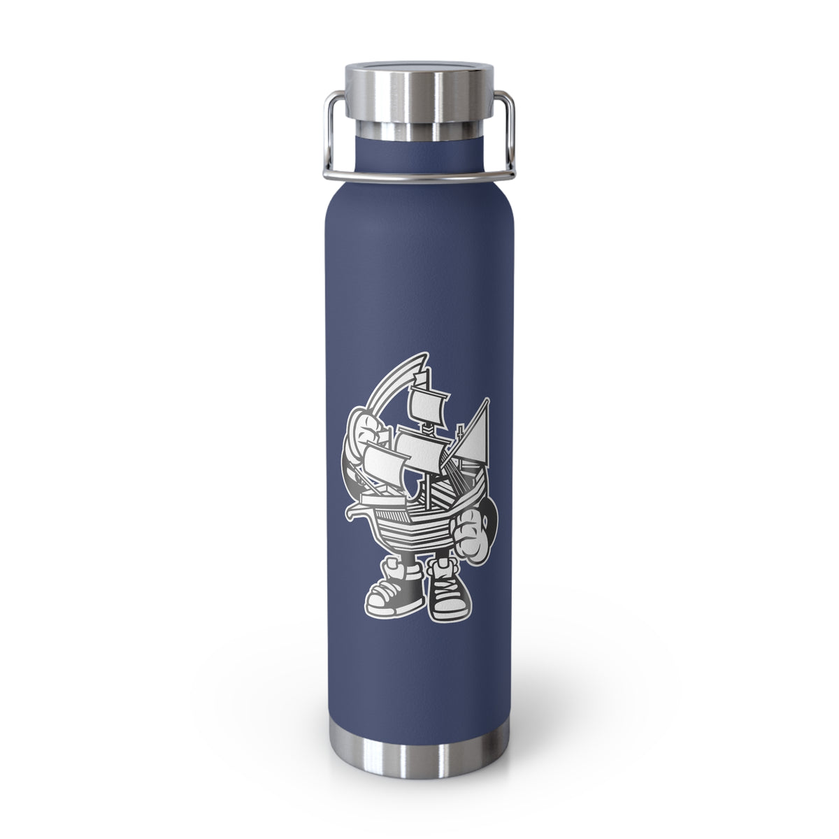 22oz Copper Insulated Water Bottle with Cartoon Design - CV46