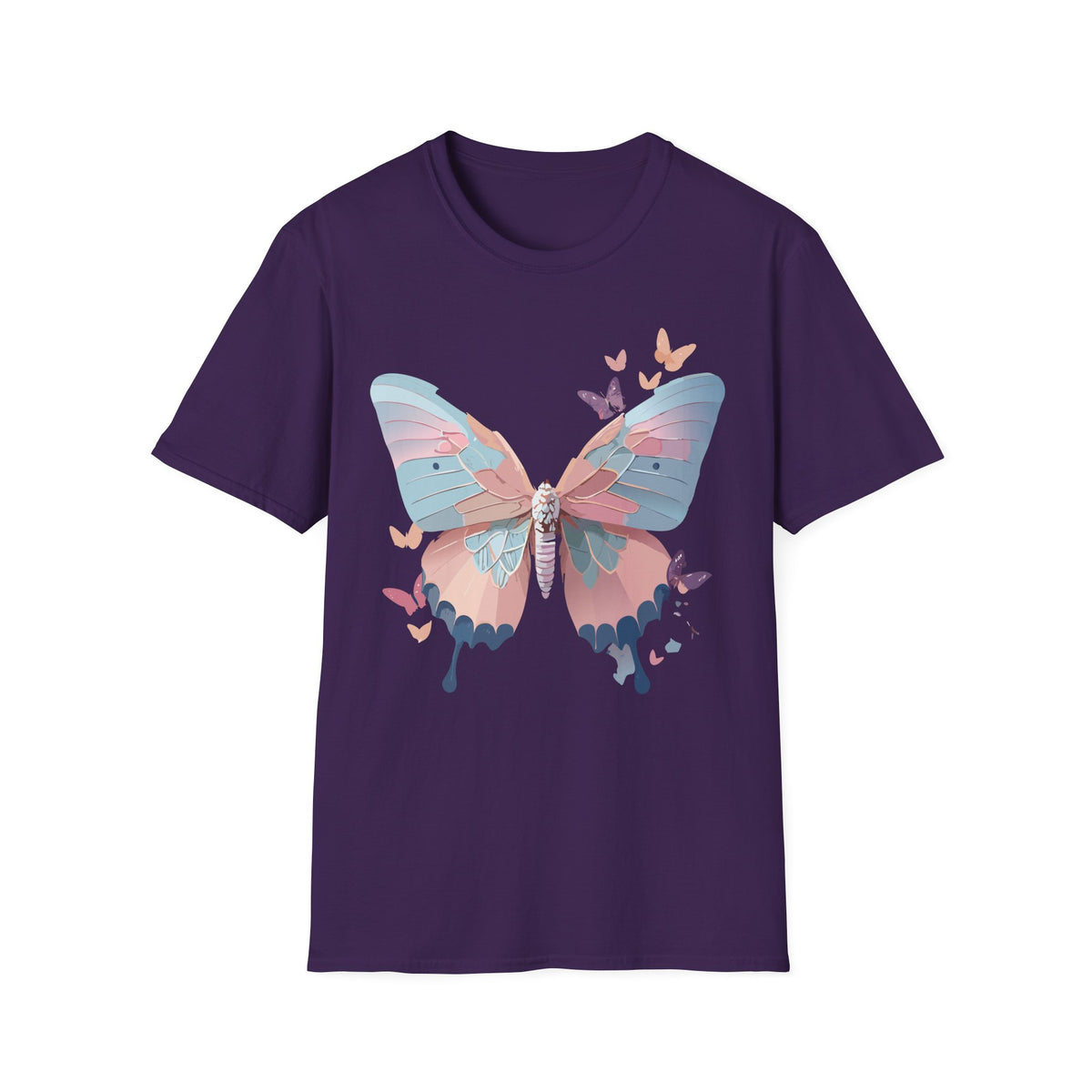 Watercolor Butterfly T-Shirt – Colorful Nature-Inspired Gift Graphic Tee Unisex 100 Cotton Gildan T-Shirt