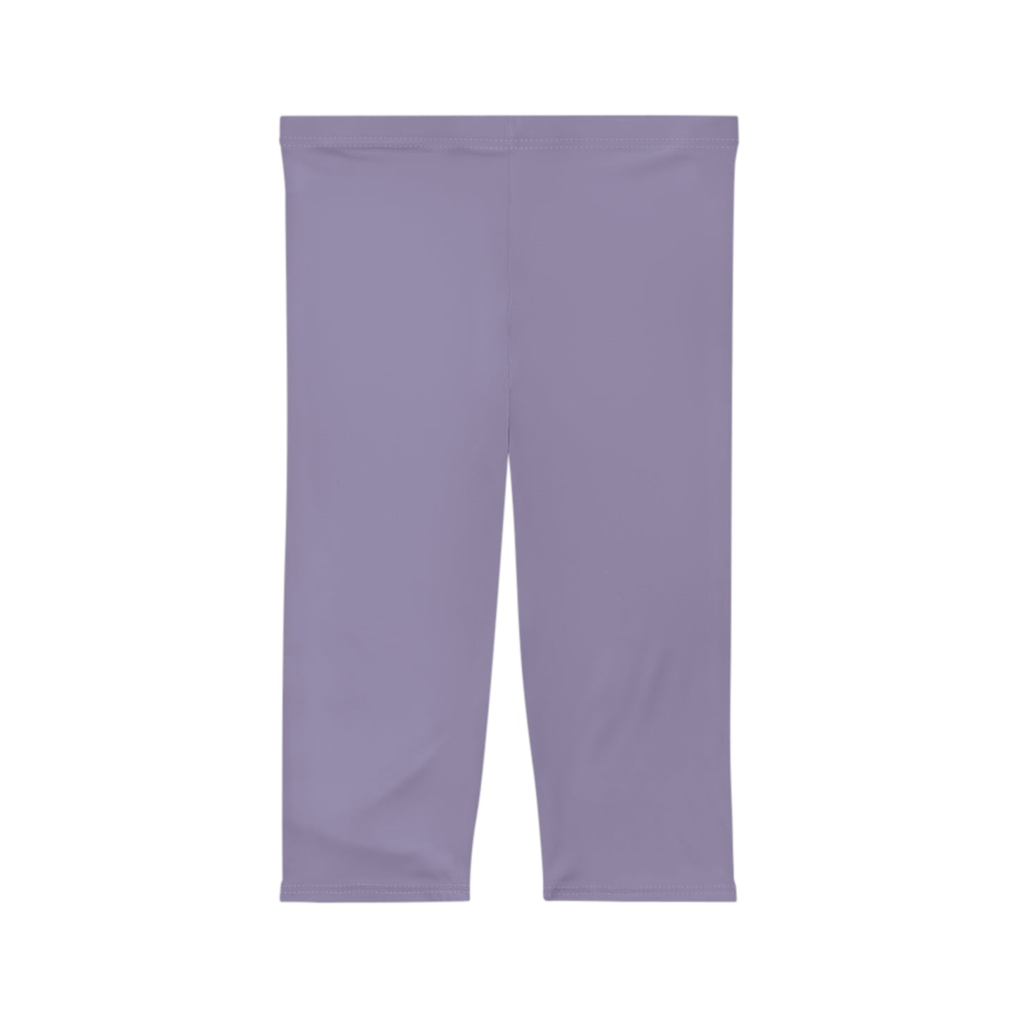 Purple Mist Color Women's Brushed Suede Poly Span Casual Capri Leggings XS-2XL