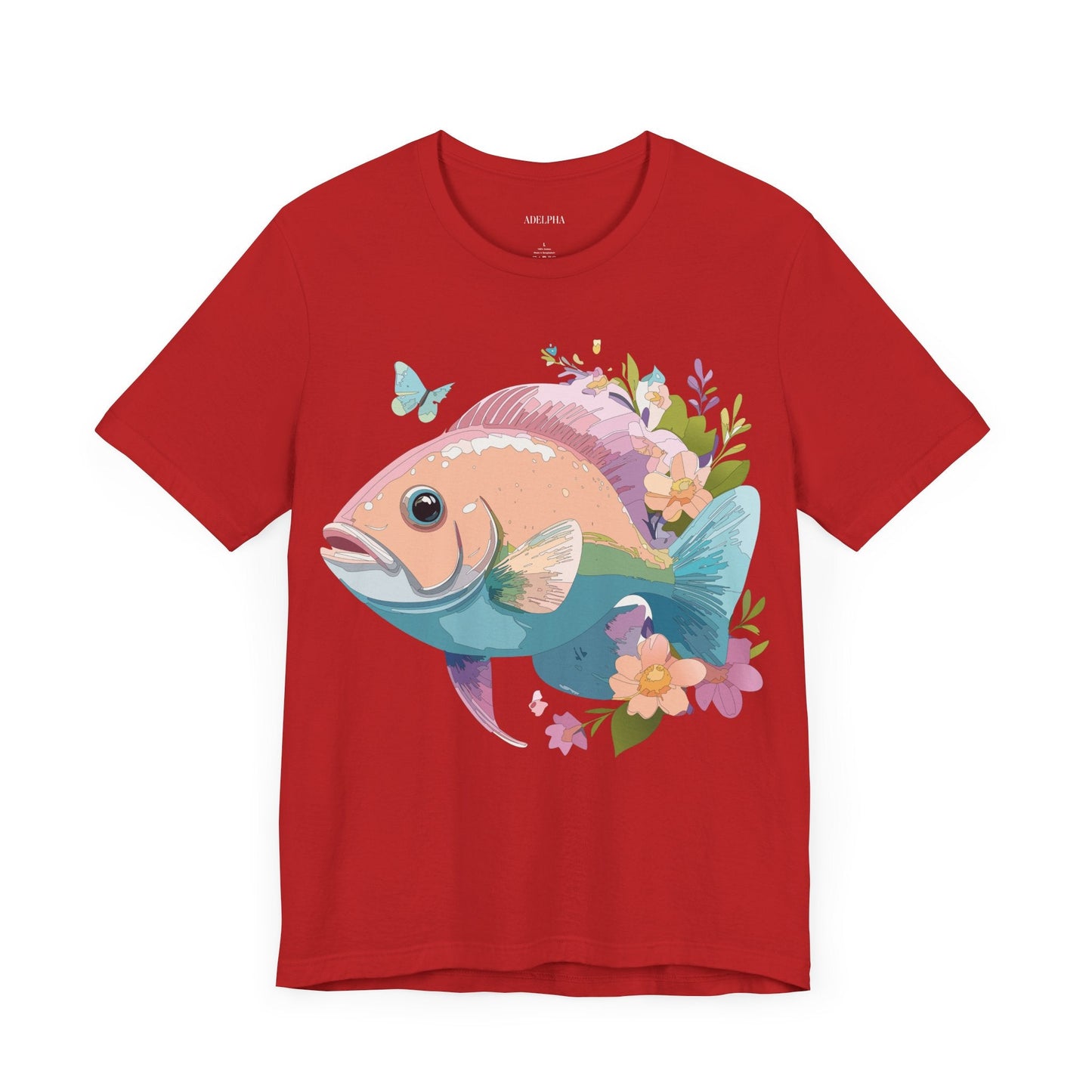 Fish Graphic Unisex 100 Cotton Vintage Artwork Tee 1