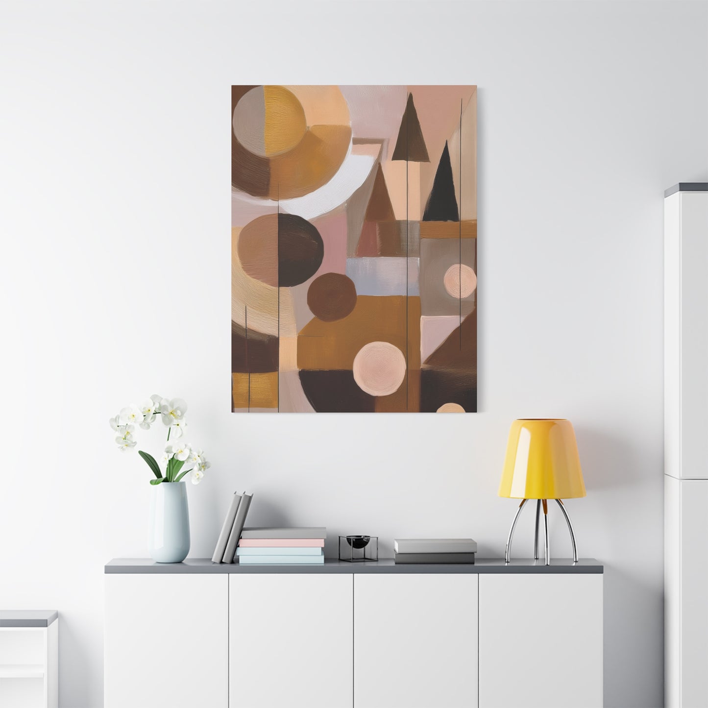 Abstract Geometric Painting Print Canvas 20x24,20x30,24x30 24x32,24x36,30x40 32x48,36x48,40x60 Pine-Wood Inner Frame ABS-51