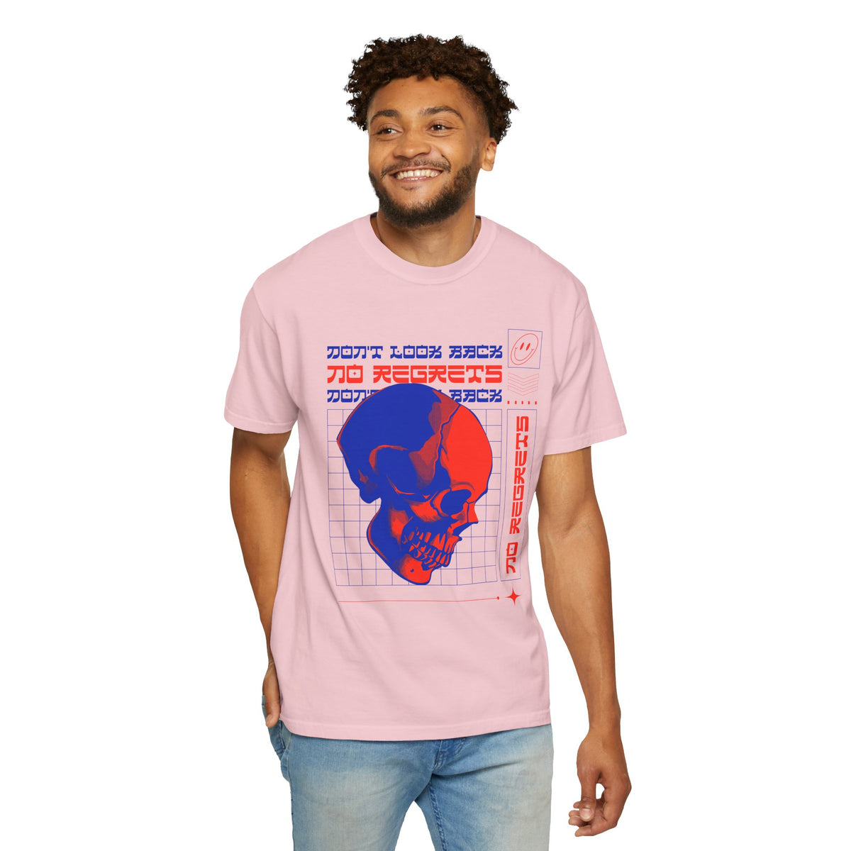 T-Shirt with Skull, Graphic T-Shirts, Art Design Tee Shirt, Skull T-Shirt - 11