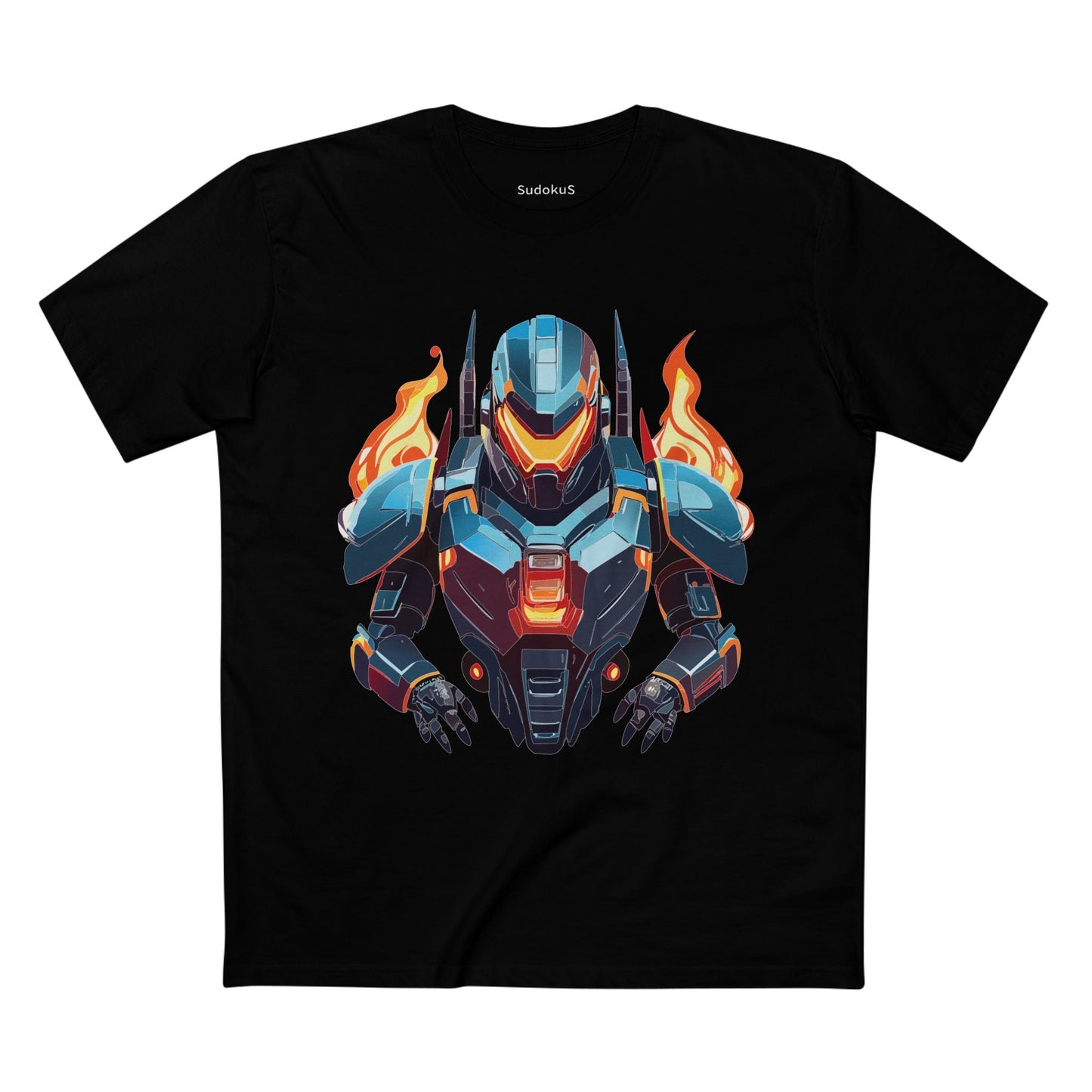 Cyborg Robot Graphic Unisex 100 Cotton Staple Tee 20