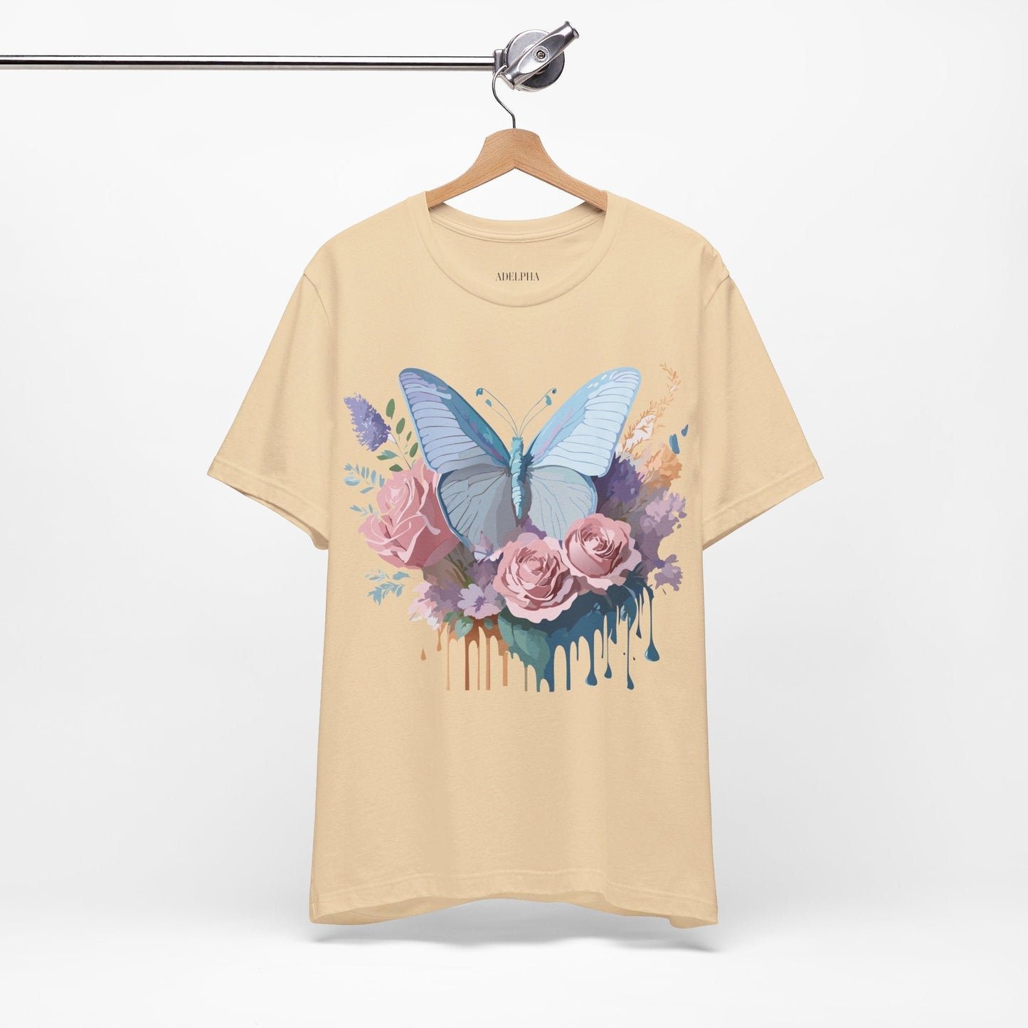 Butterfly Graphic Tee Unisex Jersey Shirt Adelpha Vintage Art Design