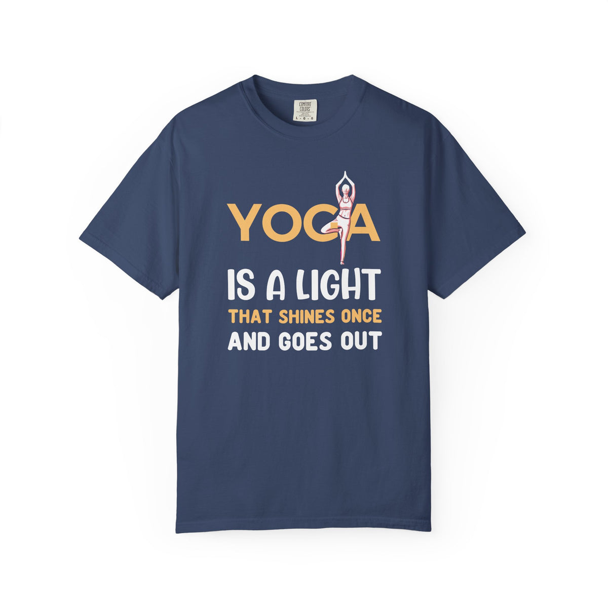 Yoga Lovers Unisex Comfort Colors Garment-Dyed Heavyweight 100 Cotton Art Design T-Shirt w1