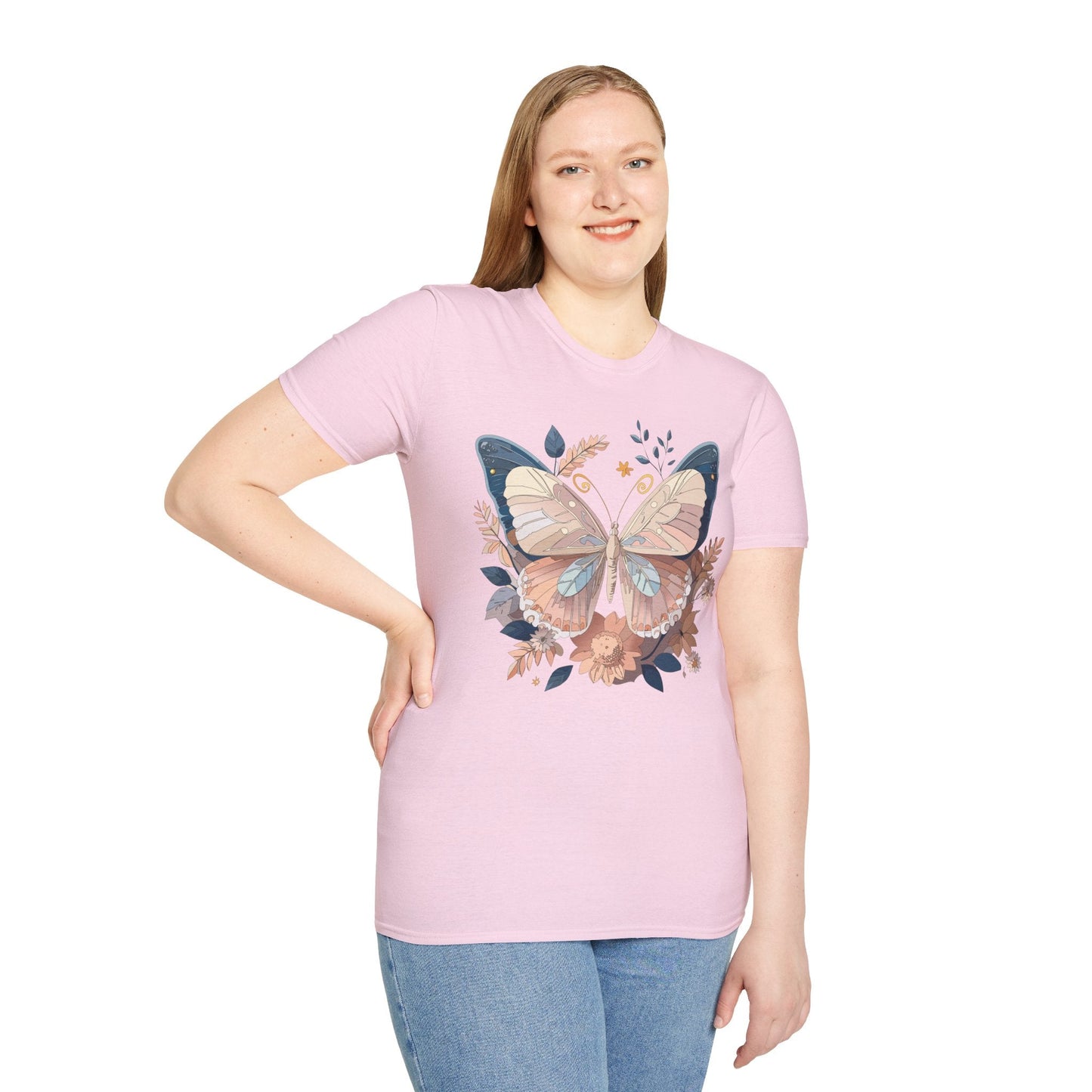 Monarch Butterfly Shirt Unisex Softstyle T Shirt 100 Percent Ring Spun Cotton Gildan 64000