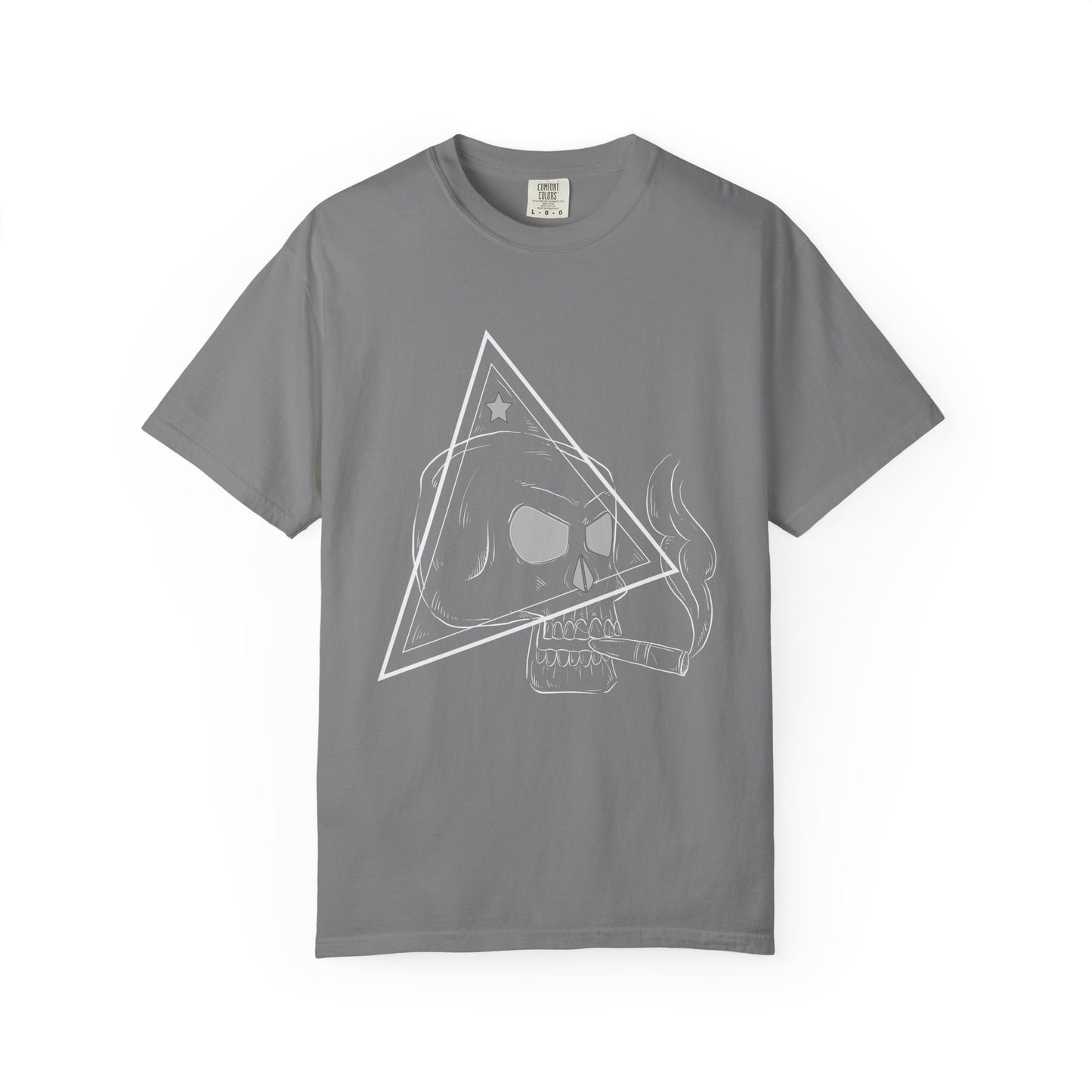 Camiseta unisex de algodón con calavera 