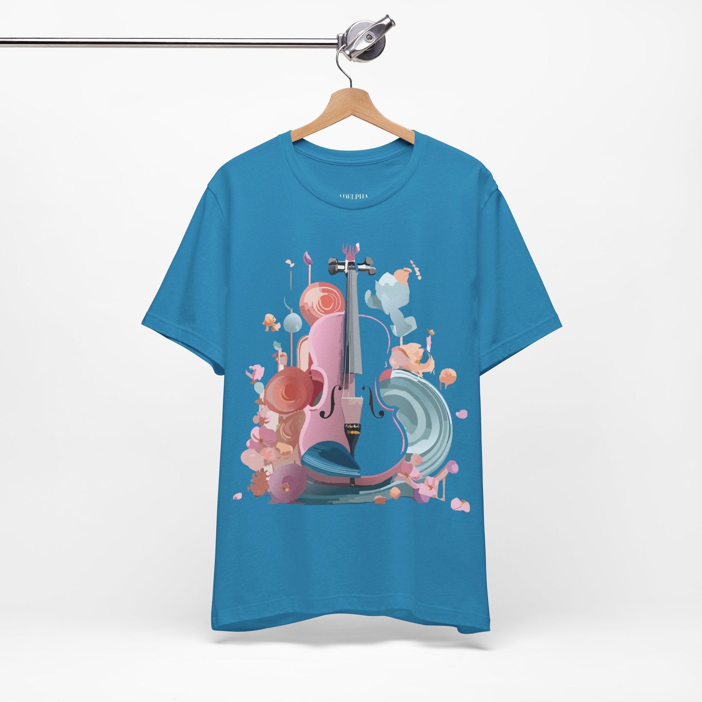 Adelpha Music Graphic T Shirt Unisex Short Sleeve Tee Vintage Inspired Artwork Edition