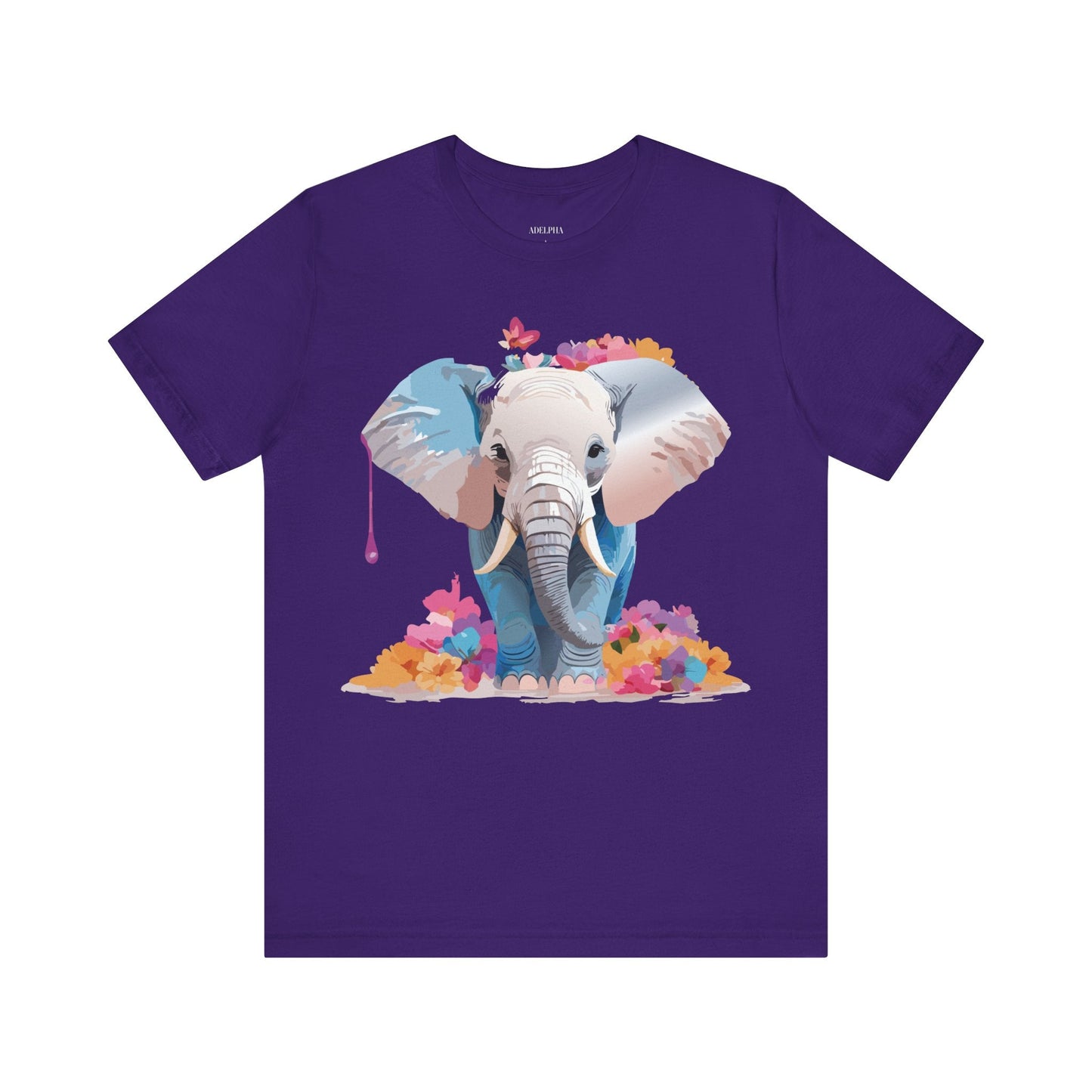 Elephant Graphic Tee Unisex Short Sleeve by Adelpha Premium Vintage Inspired Artwork