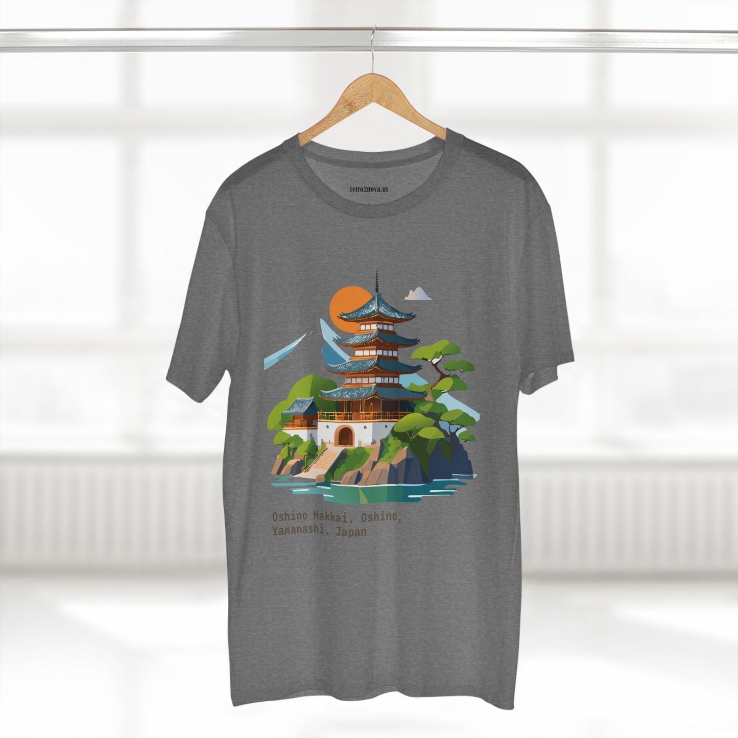 Japan Travel Shirt Unisex Cotton Tee With Original Art Design From Retro2Nova Collection