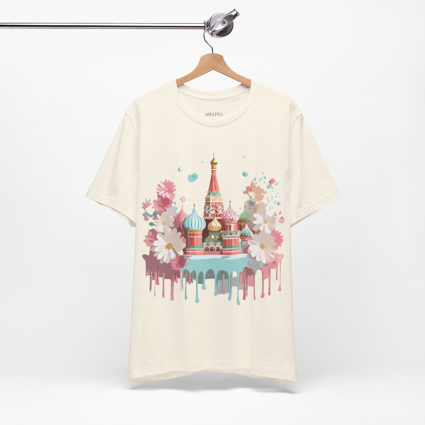 Unisex Graphic Tee With Vintage Moscow Artwork By Adelpha Premium Short Sleeve Shirt