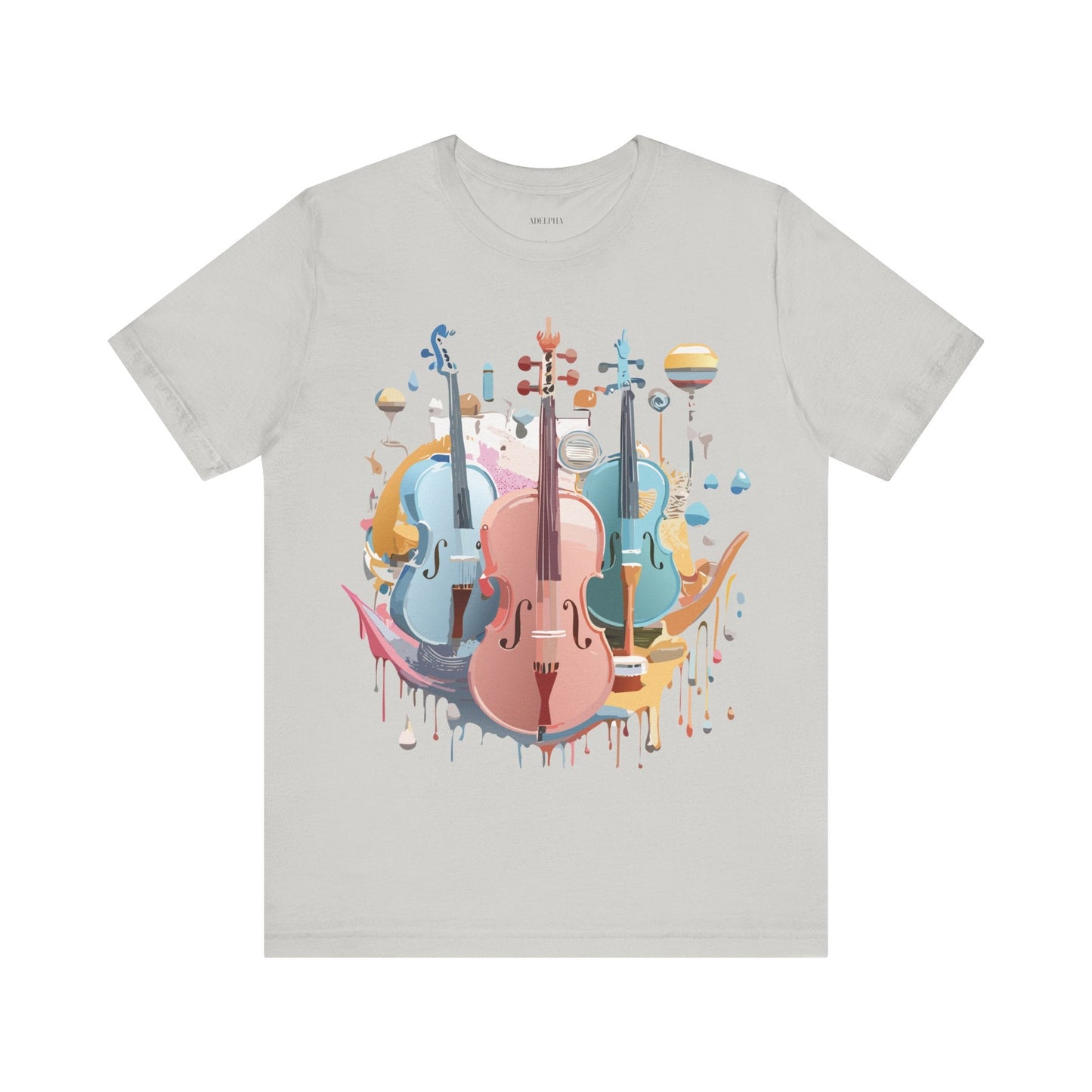 Music Graphic T Shirt Unisex Vintage Inspired Art Tee by Adelpha Premium Jersey Short Sleeve