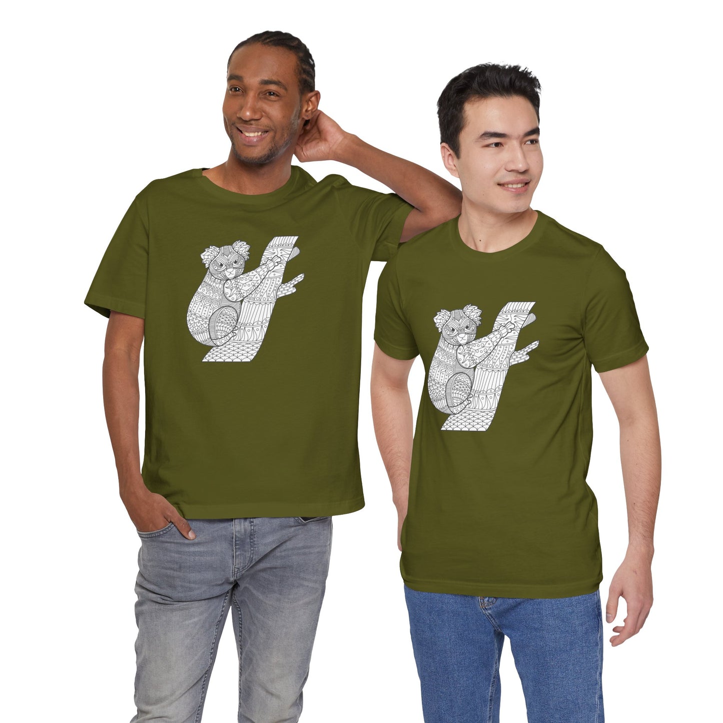 Camiseta unisex con estampado de animales 