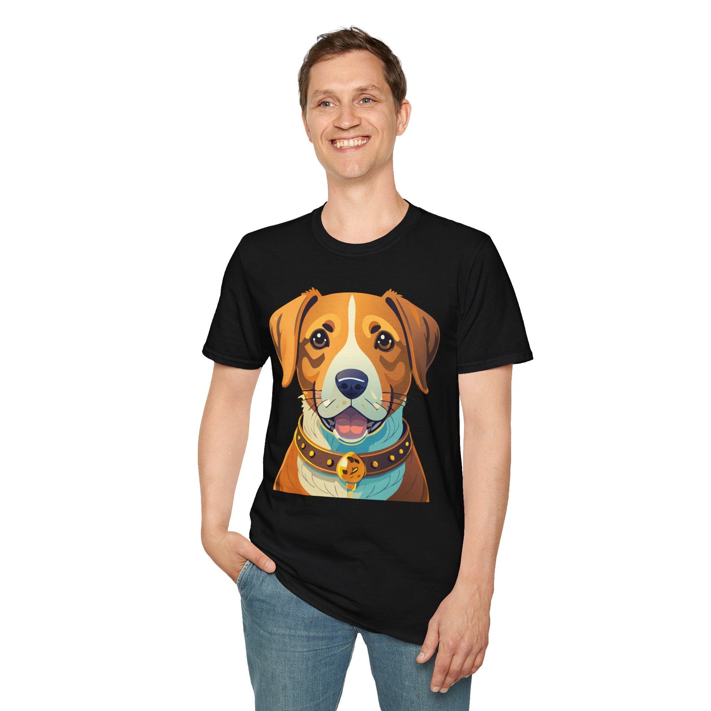 Dog Shirt Unisex Animal Tee Gildan Softstyle 64000 Cotton Tee